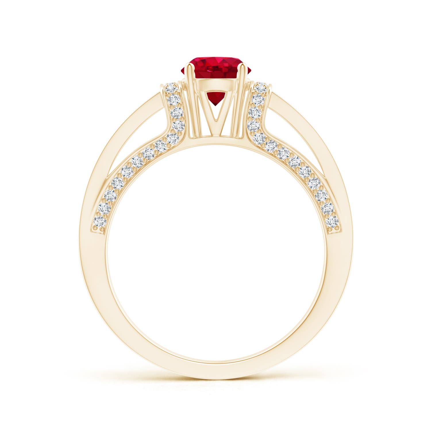 AAA - Ruby / 1.26 CT / 14 KT Yellow Gold