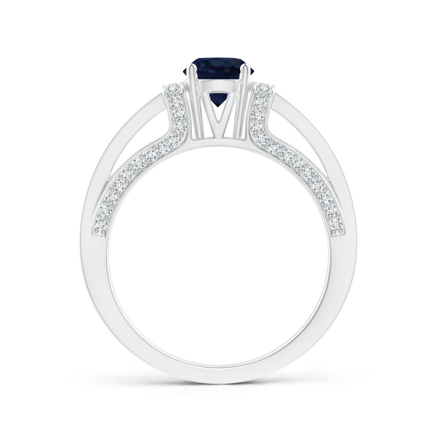 A - Blue Sapphire / 1.21 CT / 14 KT White Gold