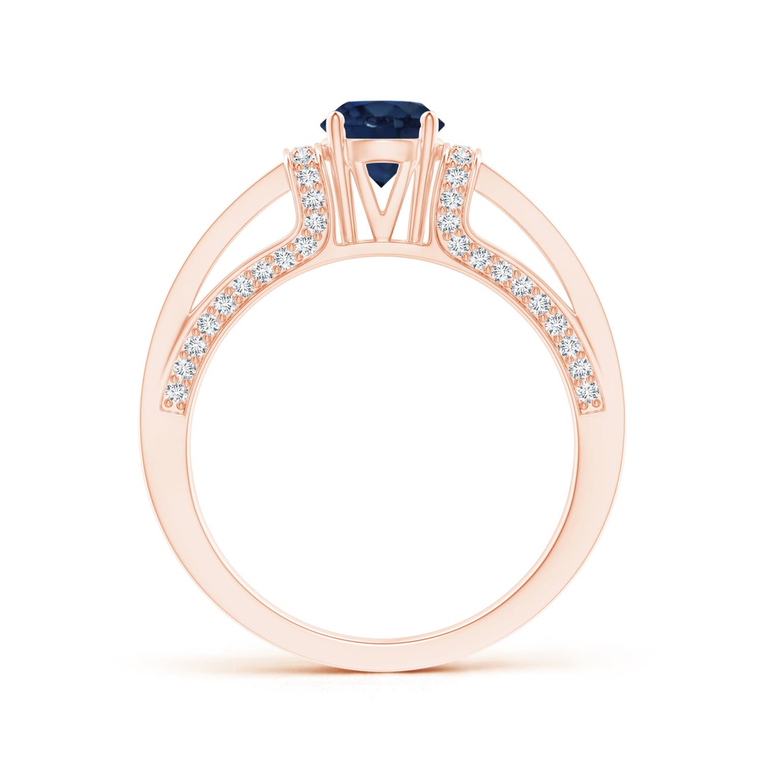 AA - Blue Sapphire / 1.21 CT / 14 KT Rose Gold