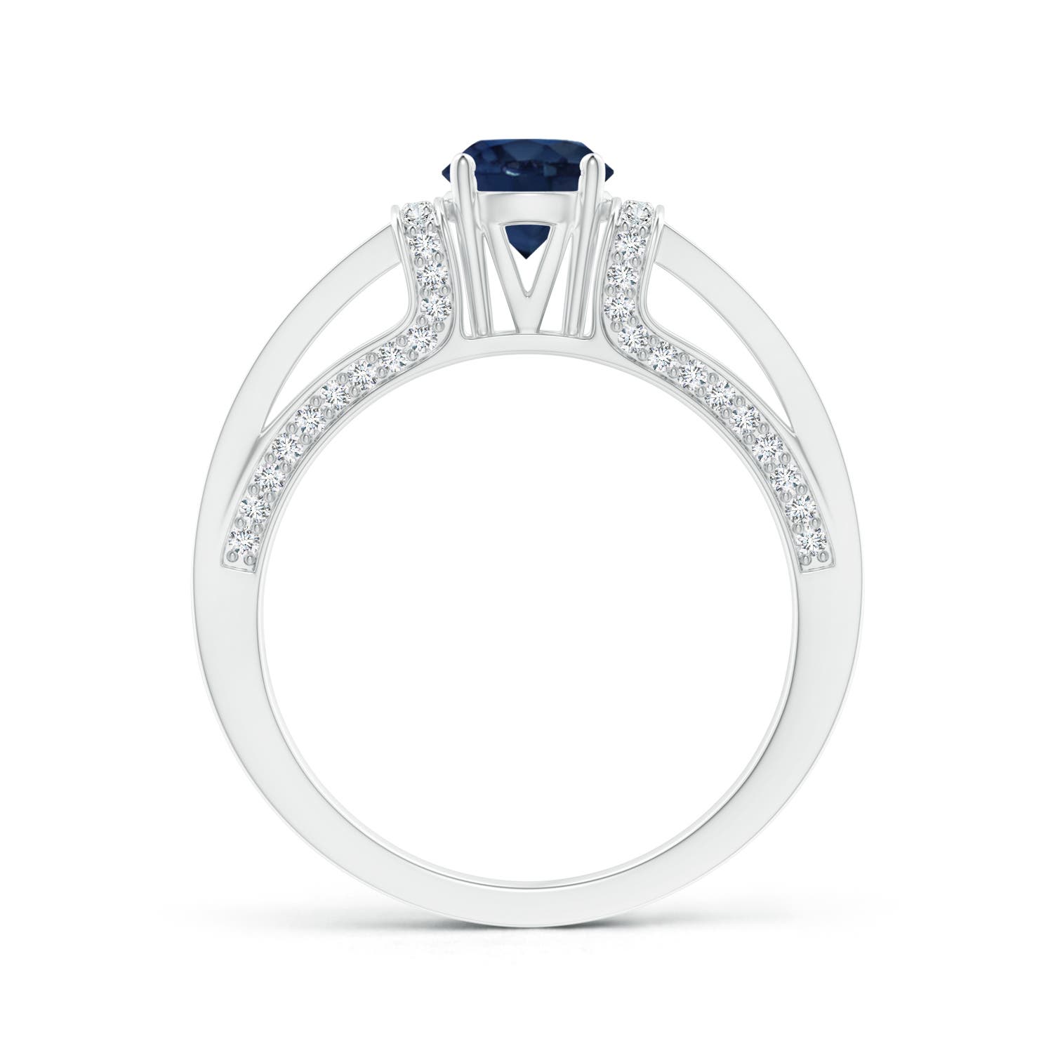 AA - Blue Sapphire / 1.21 CT / 14 KT White Gold