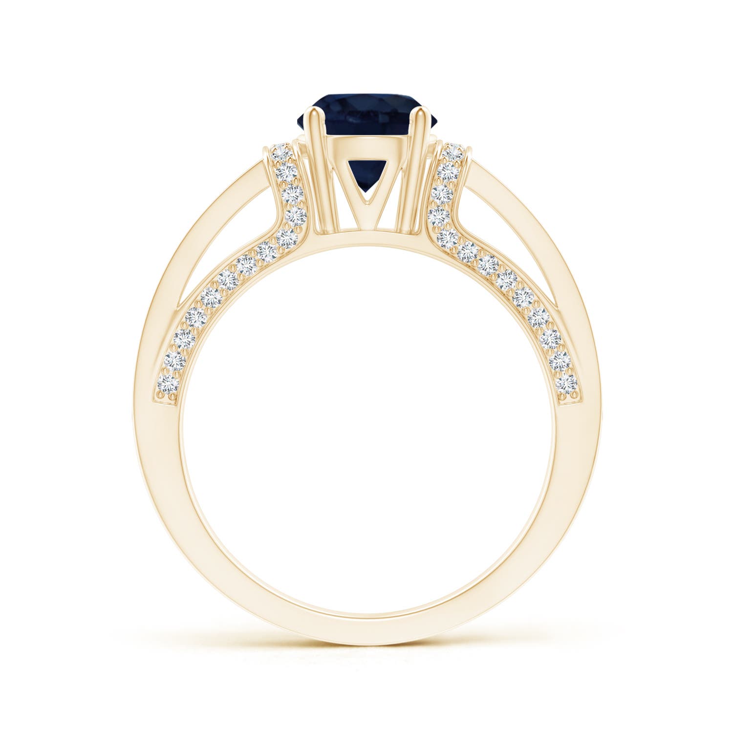 A - Blue Sapphire / 1.71 CT / 14 KT Yellow Gold