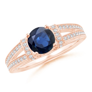 Round AA Blue Sapphire