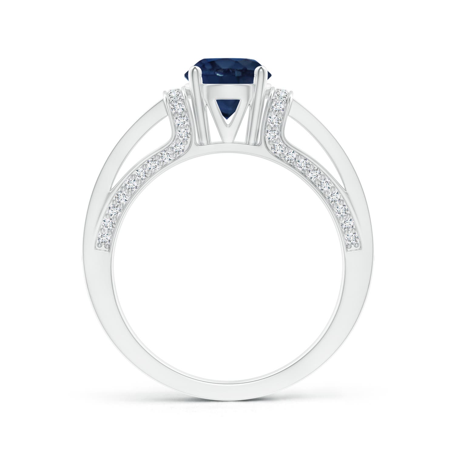 AA - Blue Sapphire / 1.71 CT / 14 KT White Gold