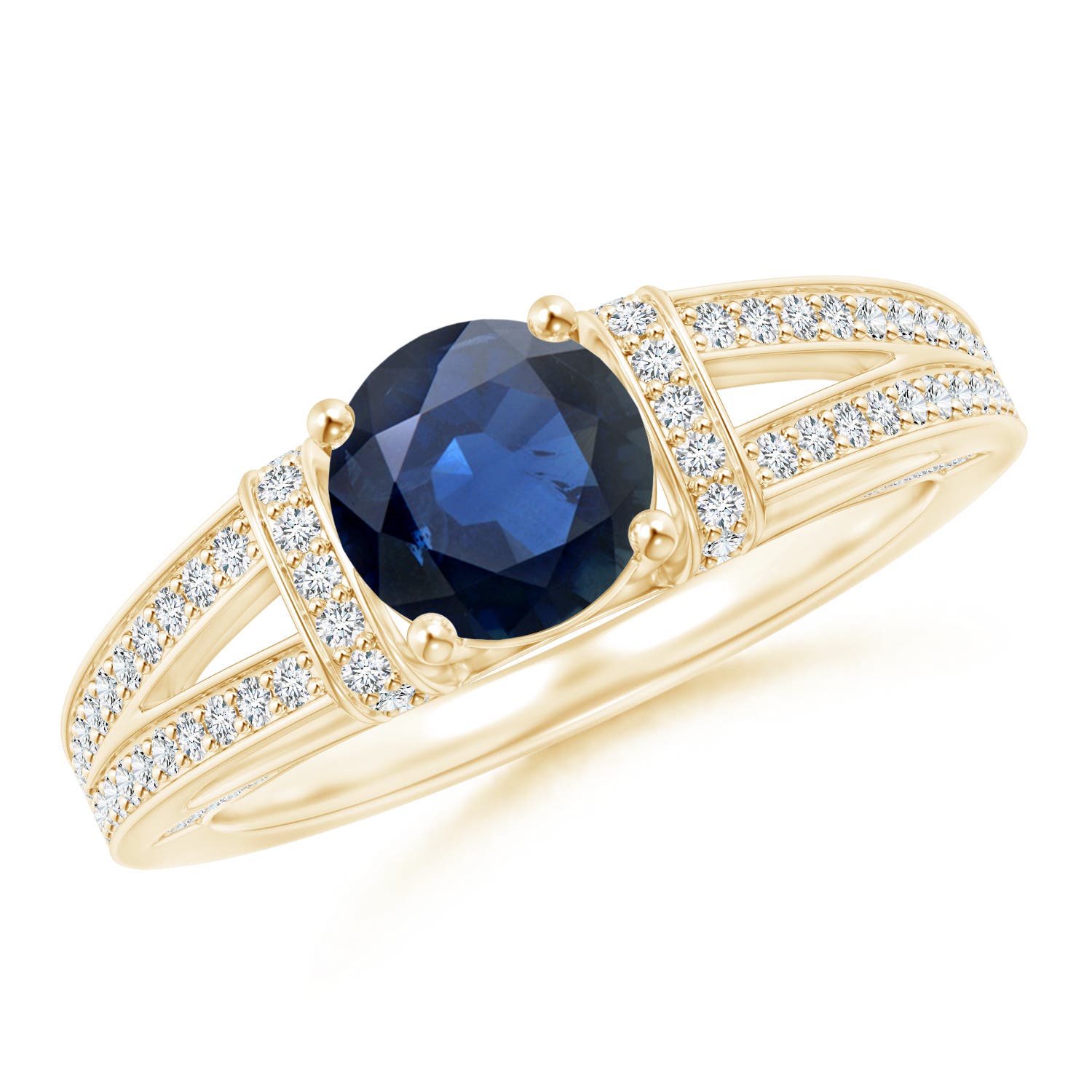 AA - Blue Sapphire / 1.71 CT / 14 KT Yellow Gold