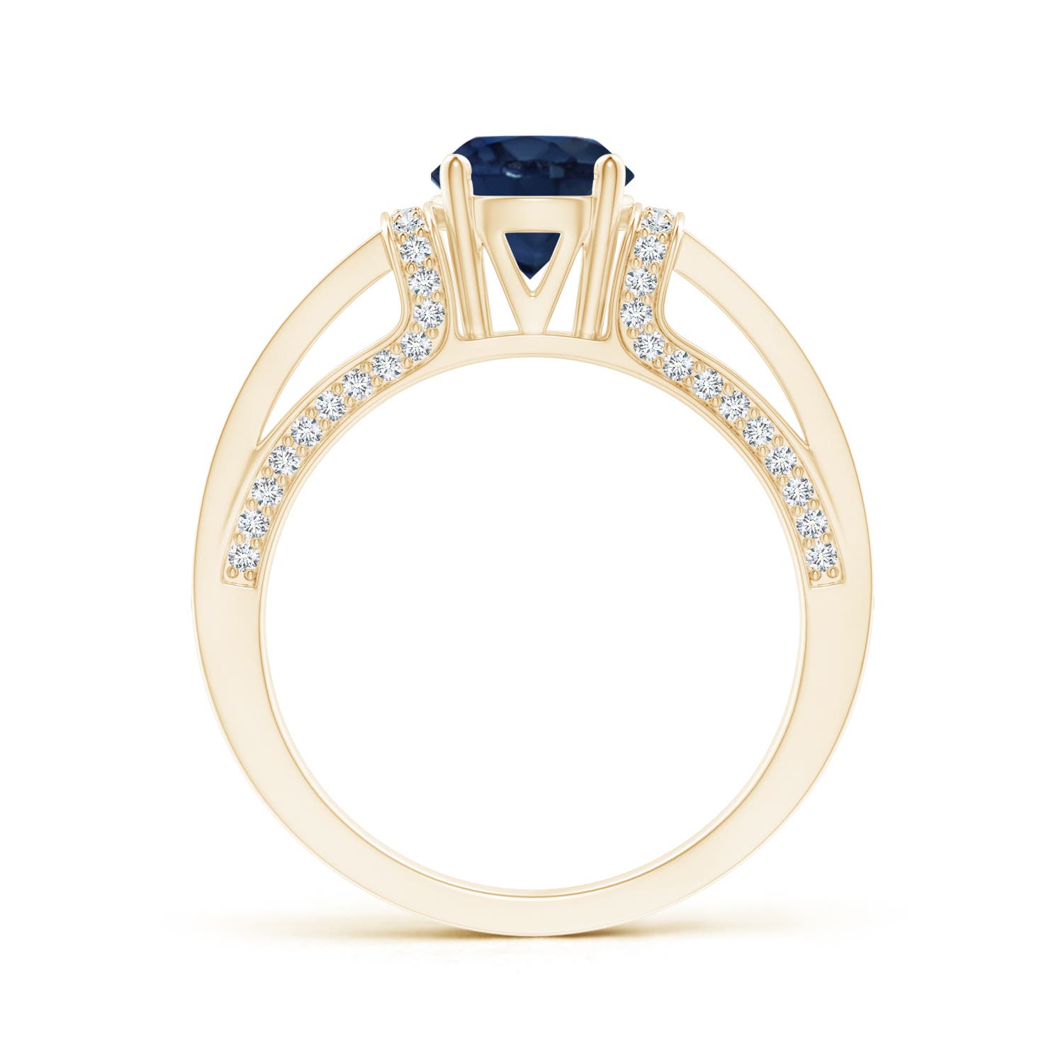 AA - Blue Sapphire / 1.71 CT / 14 KT Yellow Gold