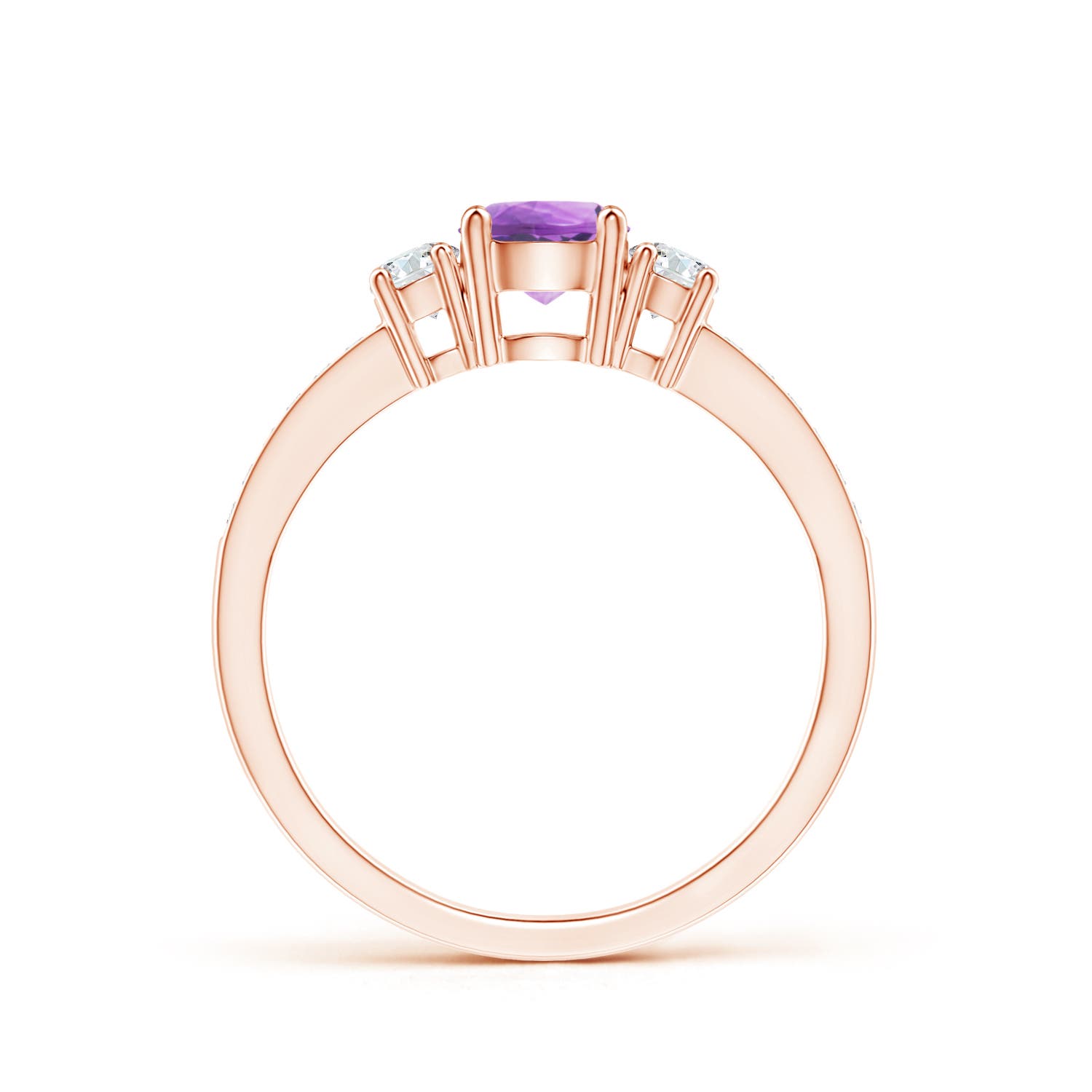 A - Amethyst / 0.66 CT / 14 KT Rose Gold