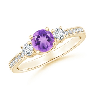 Round A Amethyst