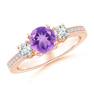 Round A Amethyst