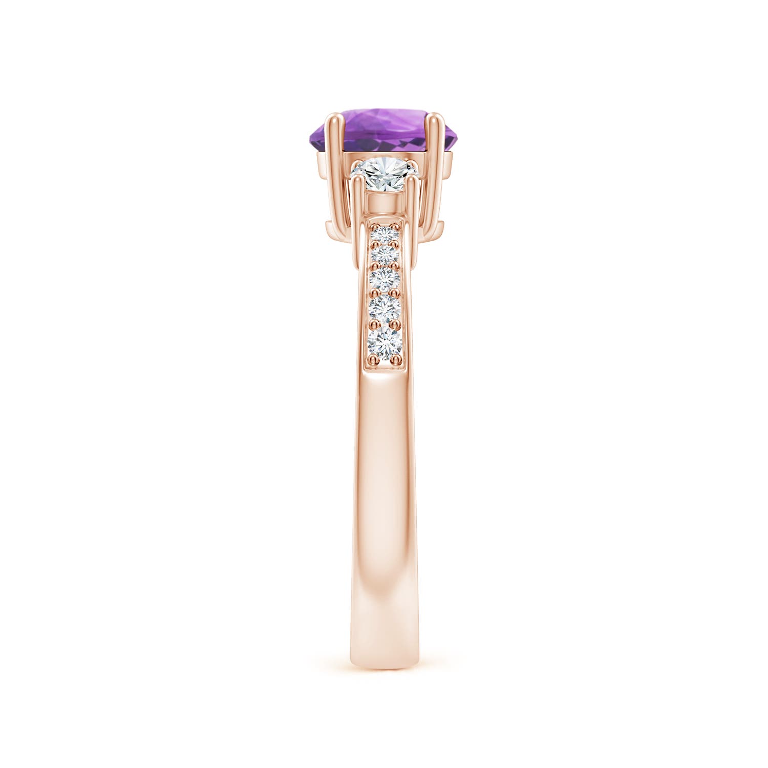 A - Amethyst / 1.11 CT / 14 KT Rose Gold