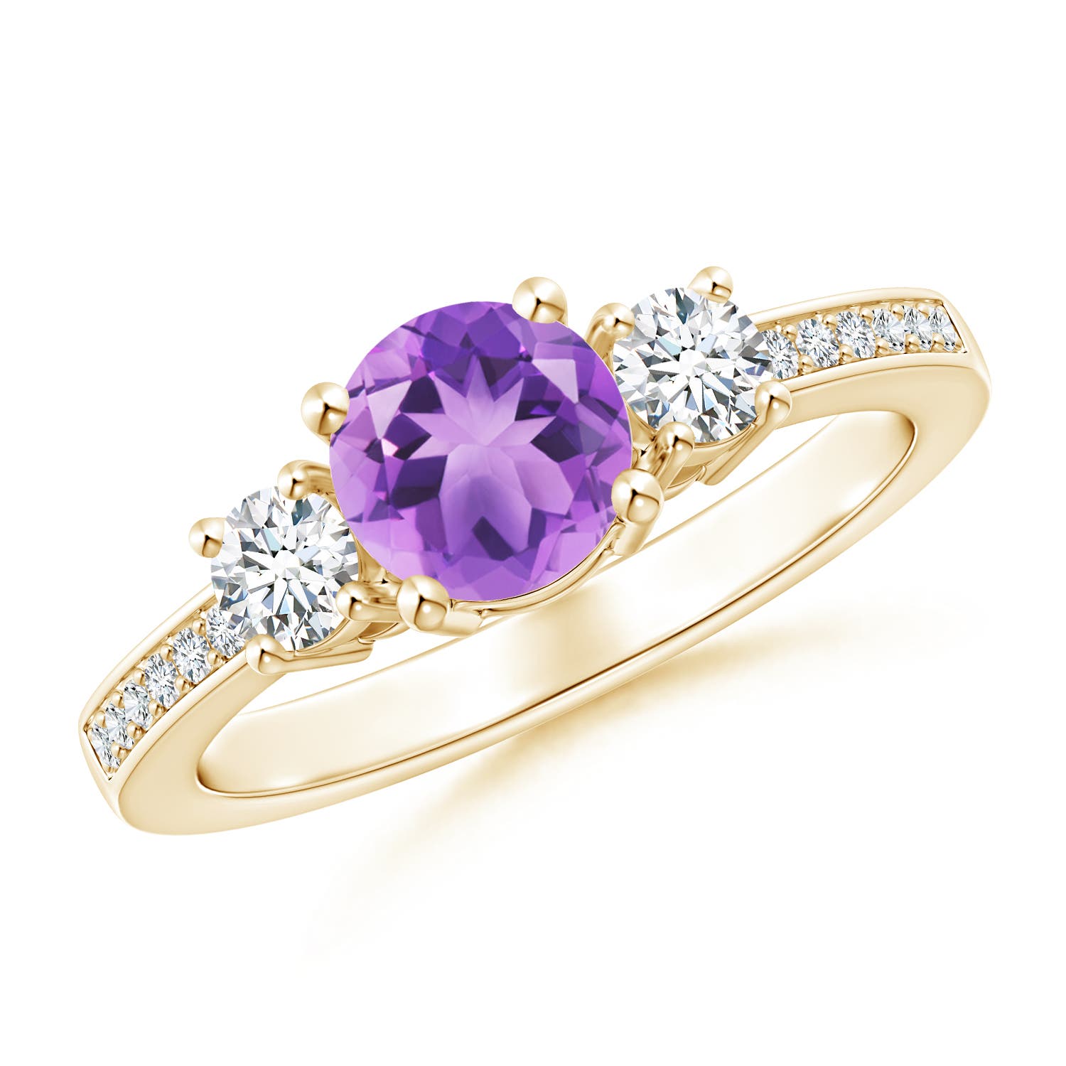 A - Amethyst / 1.11 CT / 14 KT Yellow Gold