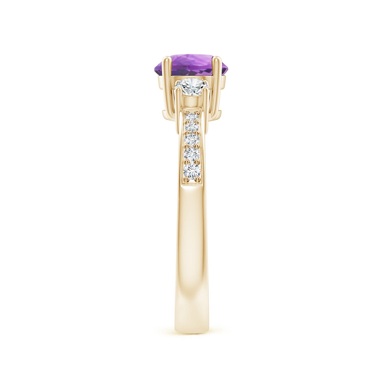 A - Amethyst / 1.11 CT / 14 KT Yellow Gold