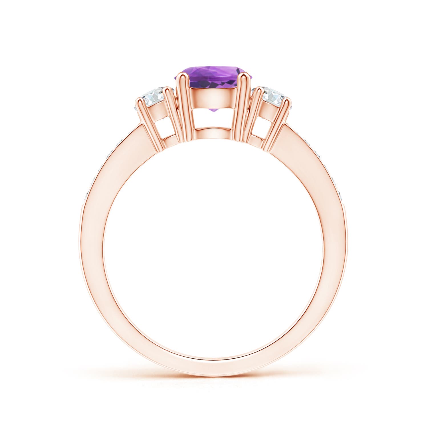 AA - Amethyst / 1.11 CT / 14 KT Rose Gold