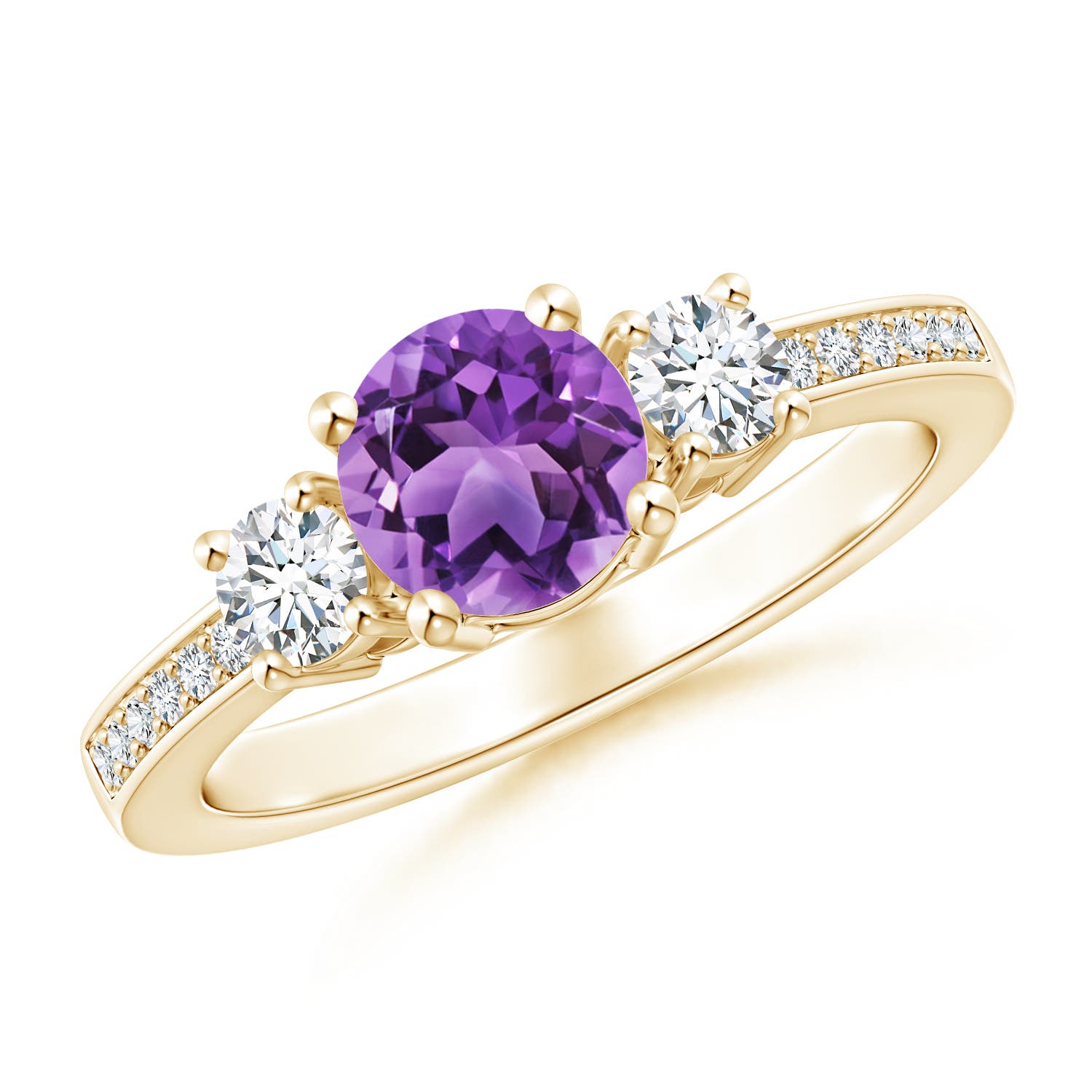 AA - Amethyst / 1.11 CT / 14 KT Yellow Gold