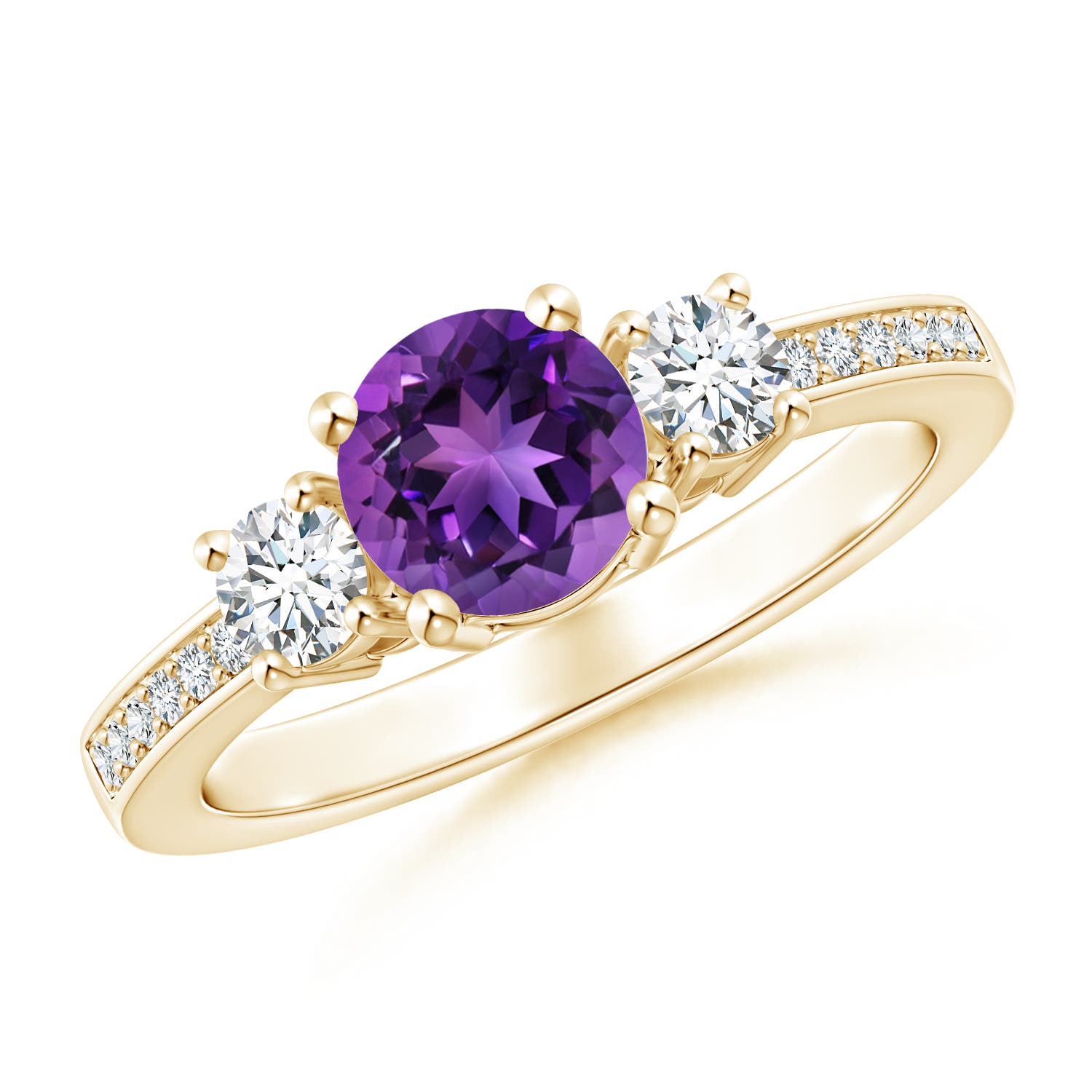 AAAA - Amethyst / 1.11 CT / 14 KT Yellow Gold