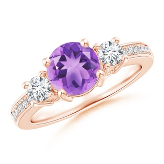 Round A Amethyst