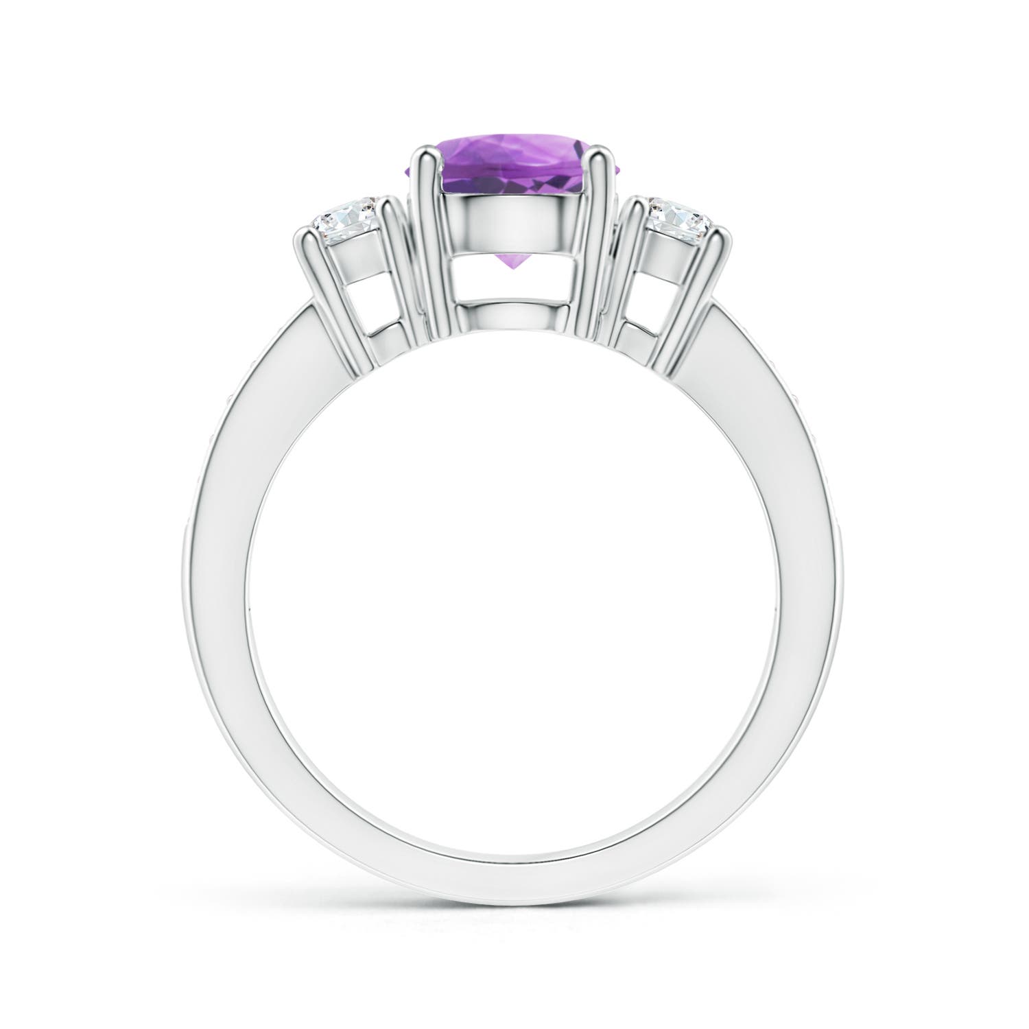 A - Amethyst / 1.59 CT / 14 KT White Gold