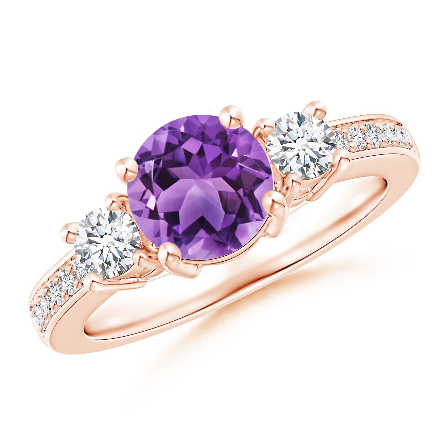 AA - Amethyst / 1.59 CT / 14 KT Rose Gold