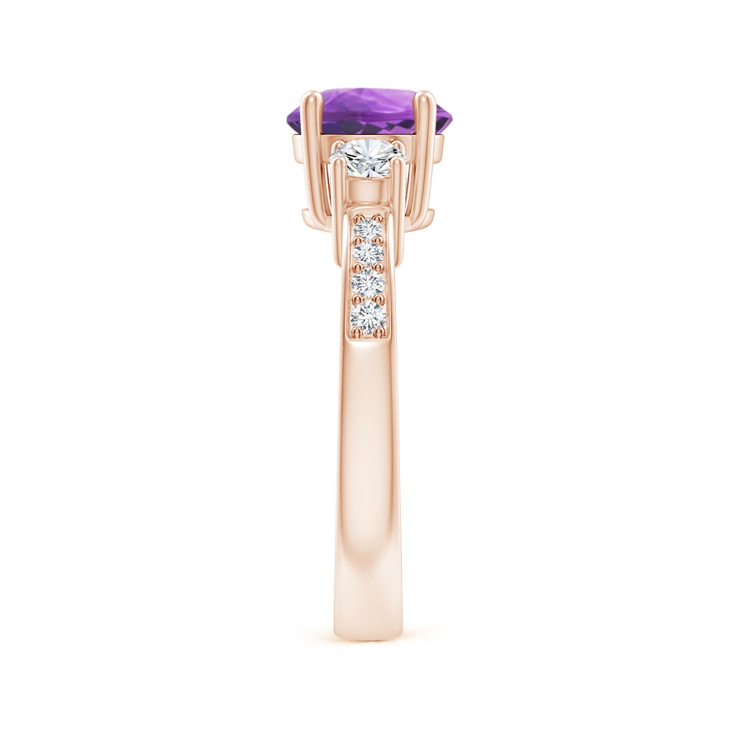 AA - Amethyst / 1.59 CT / 14 KT Rose Gold