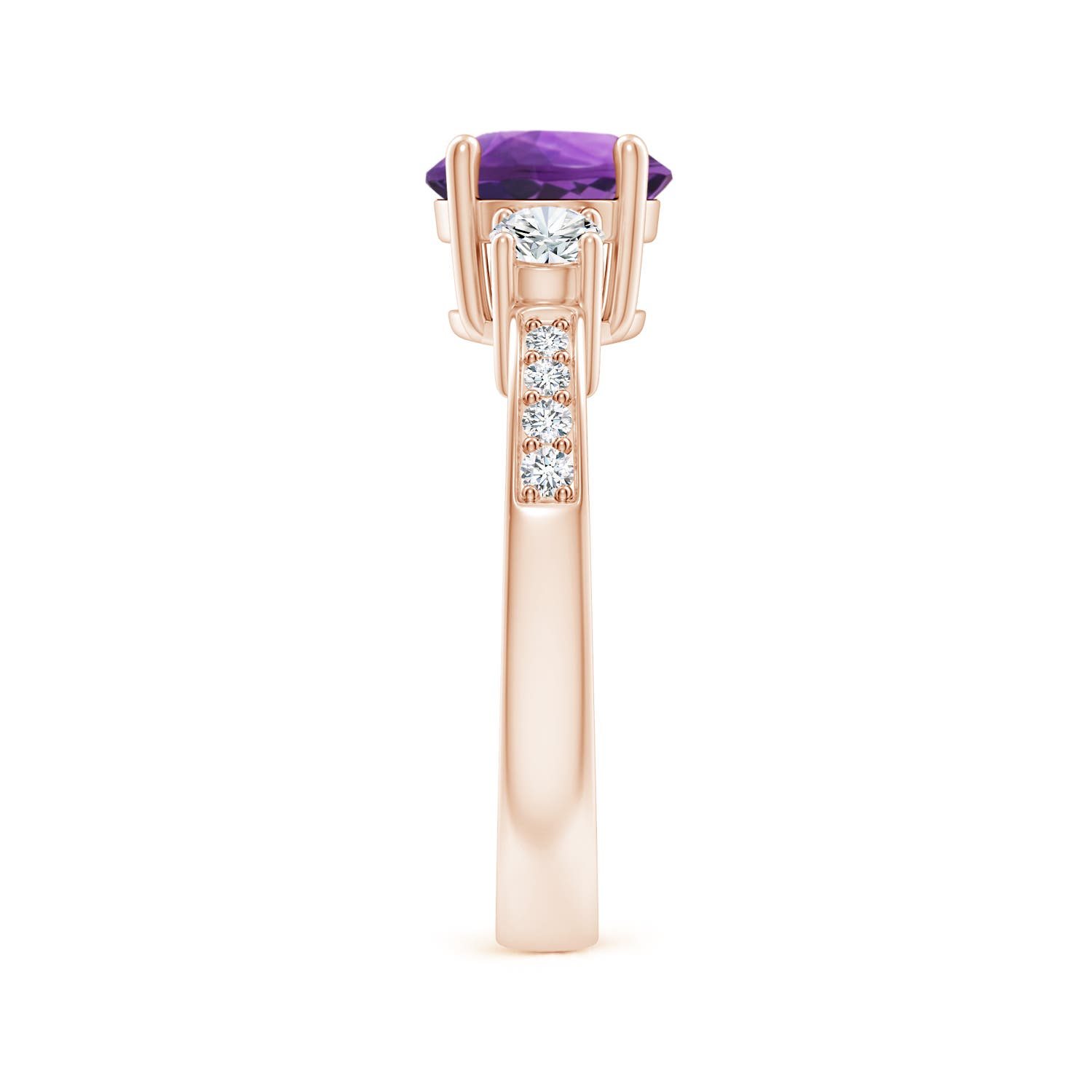 AAA - Amethyst / 1.59 CT / 14 KT Rose Gold