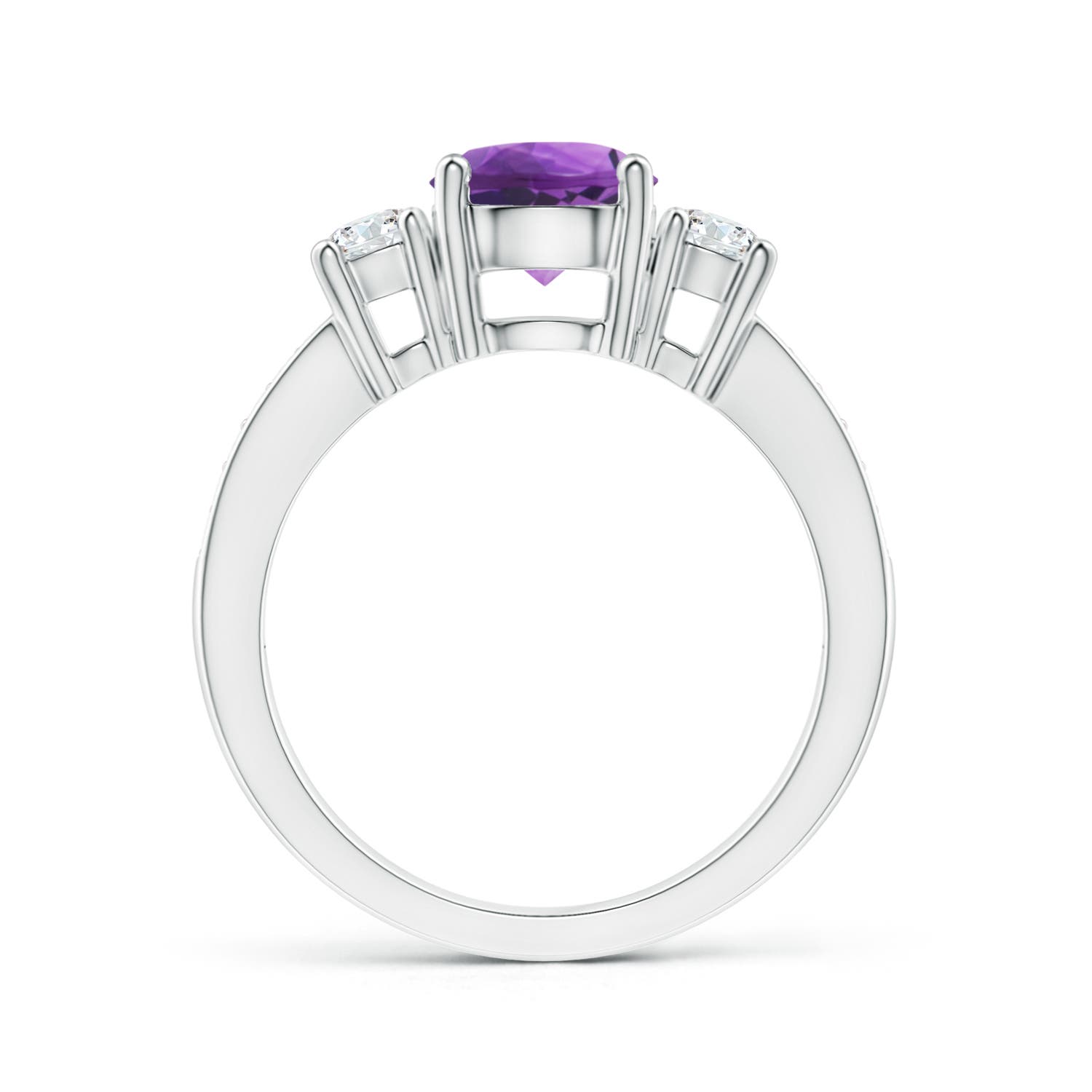 AAA - Amethyst / 1.59 CT / 14 KT White Gold