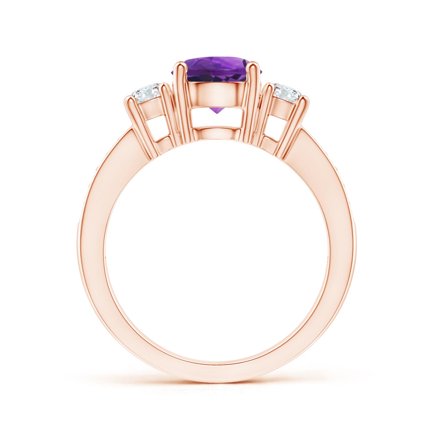 AAAA - Amethyst / 1.59 CT / 14 KT Rose Gold