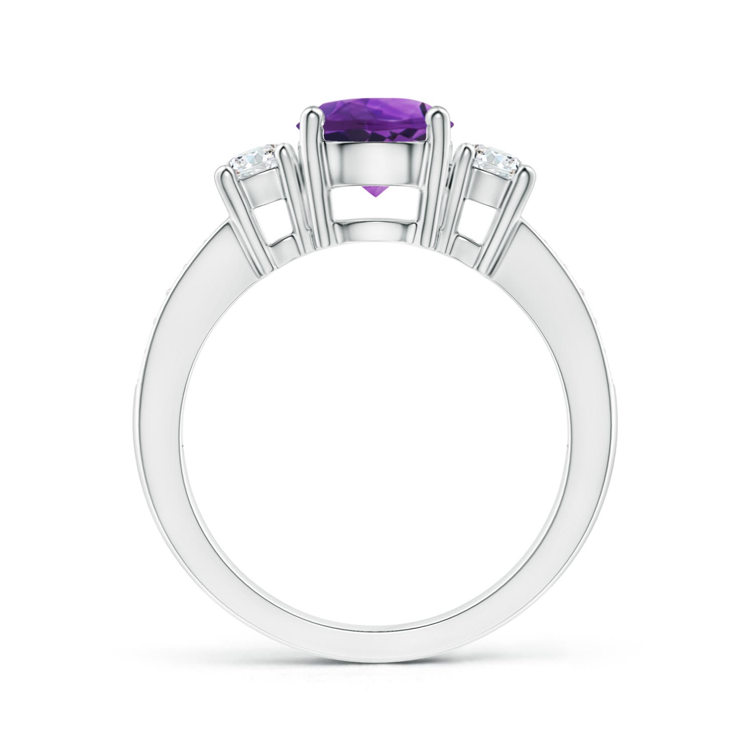 AAAA - Amethyst / 1.59 CT / 14 KT White Gold