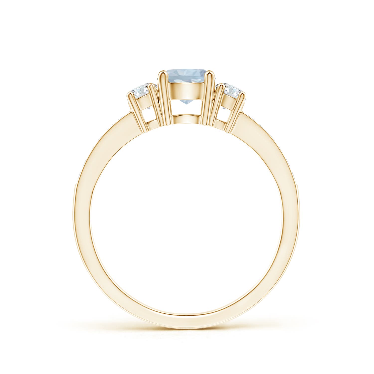 A - Aquamarine / 0.61 CT / 14 KT Yellow Gold