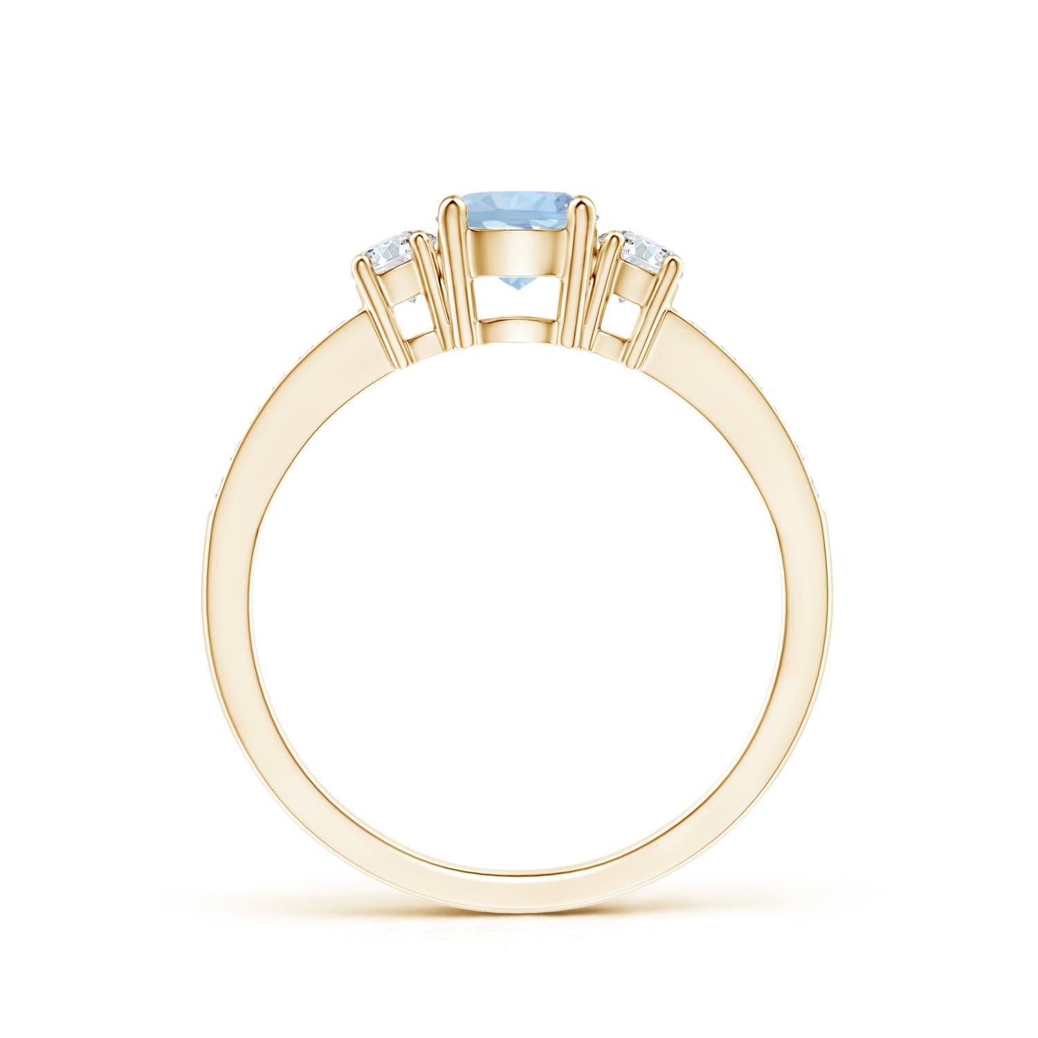 AA - Aquamarine / 0.61 CT / 14 KT Yellow Gold