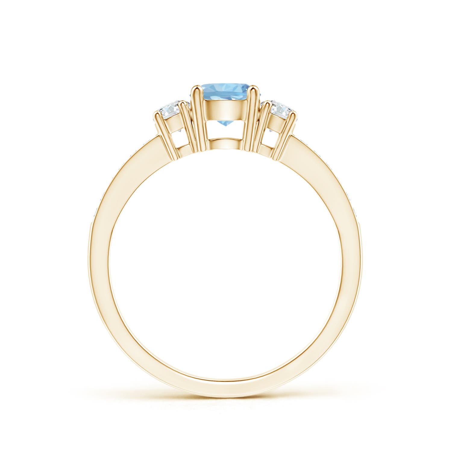 AAA - Aquamarine / 0.61 CT / 14 KT Yellow Gold