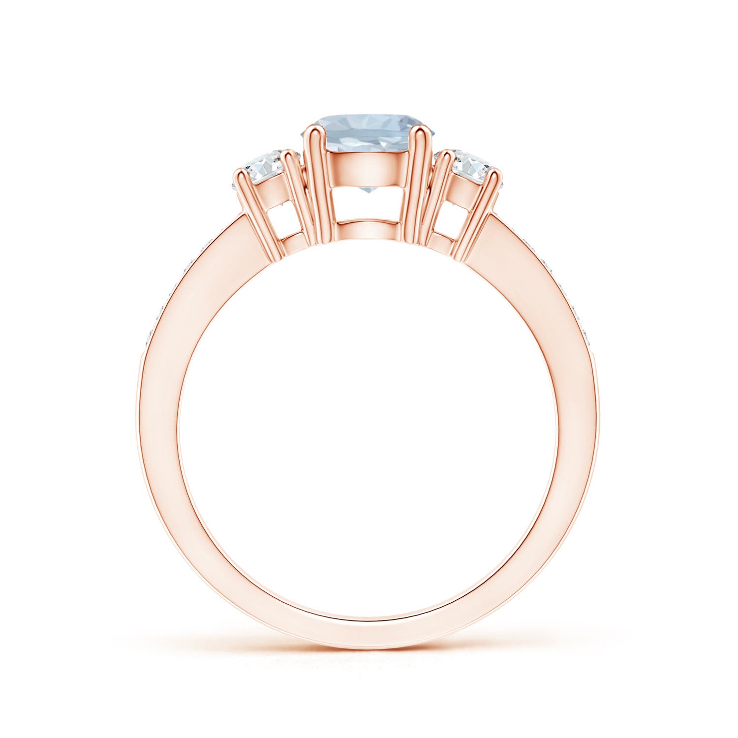 A - Aquamarine / 1.03 CT / 14 KT Rose Gold