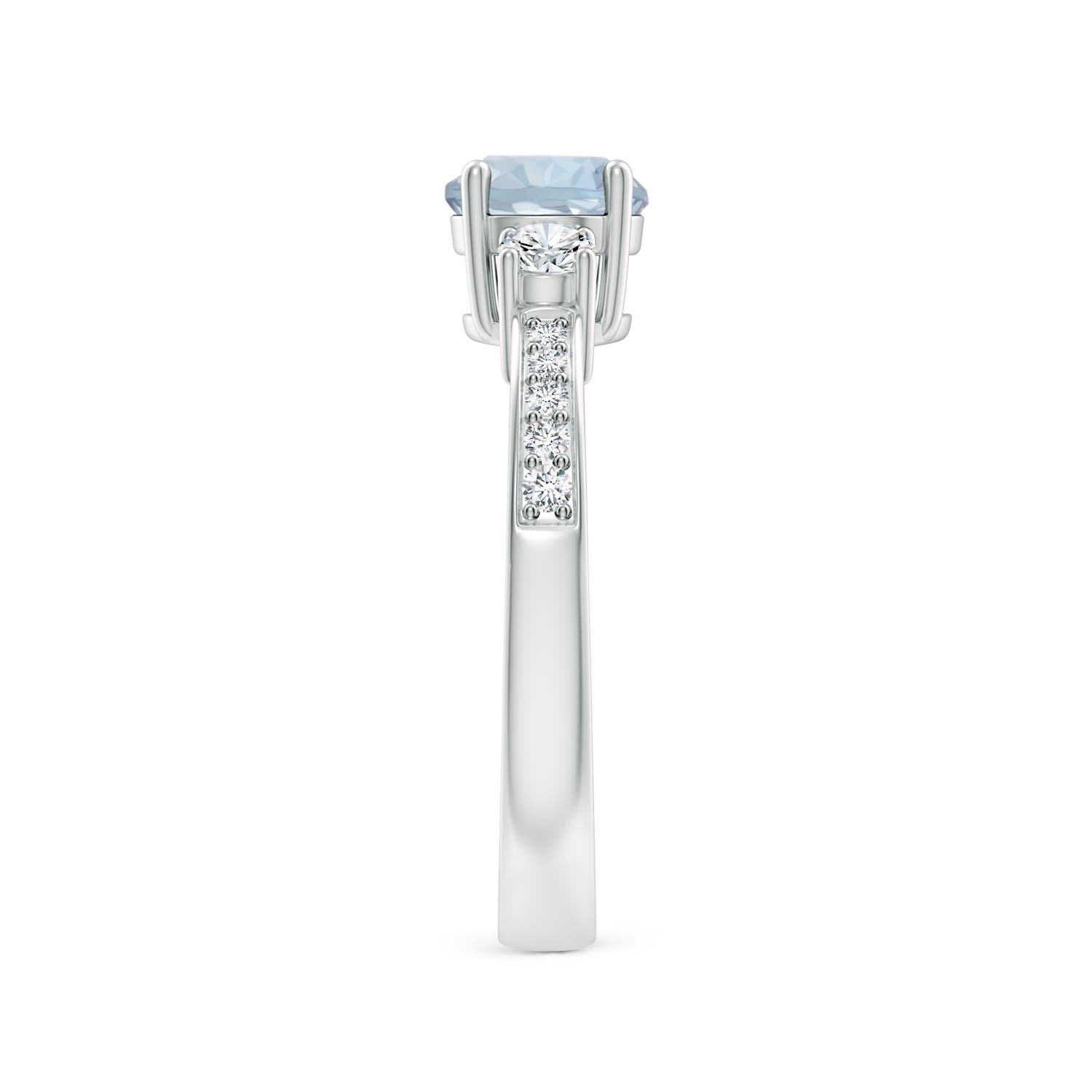 A - Aquamarine / 1.03 CT / 14 KT White Gold