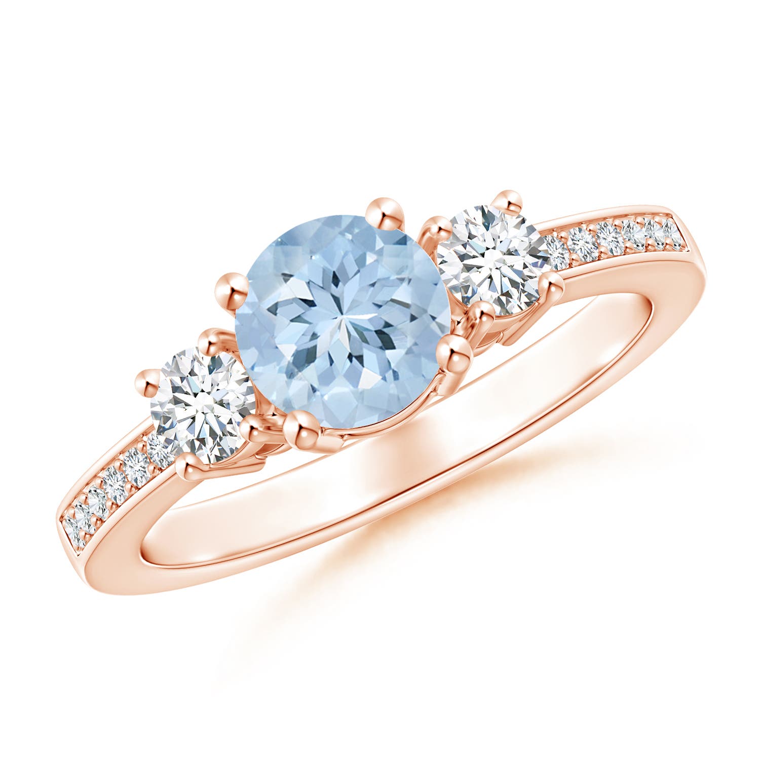 AA - Aquamarine / 1.03 CT / 14 KT Rose Gold