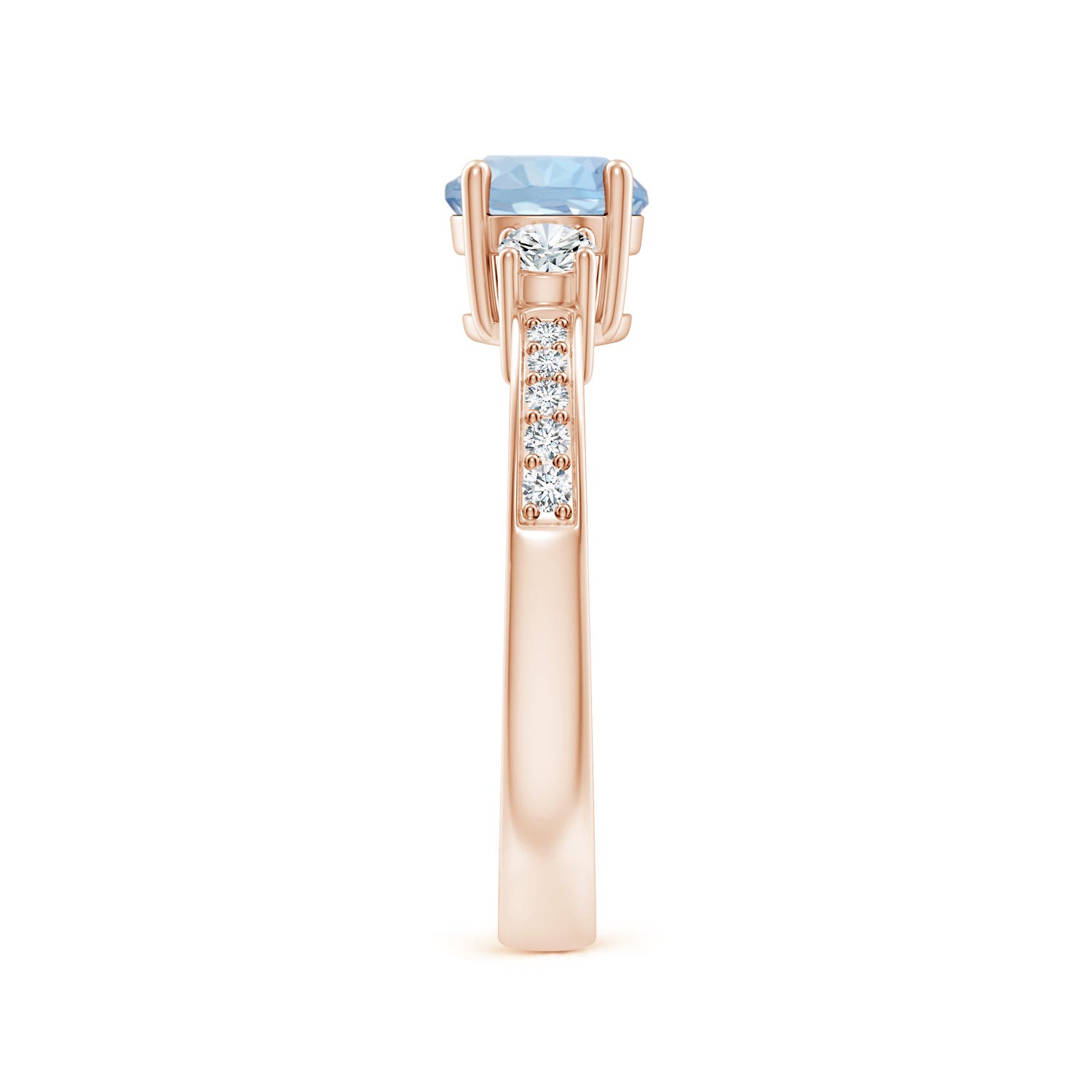 AA - Aquamarine / 1.03 CT / 14 KT Rose Gold