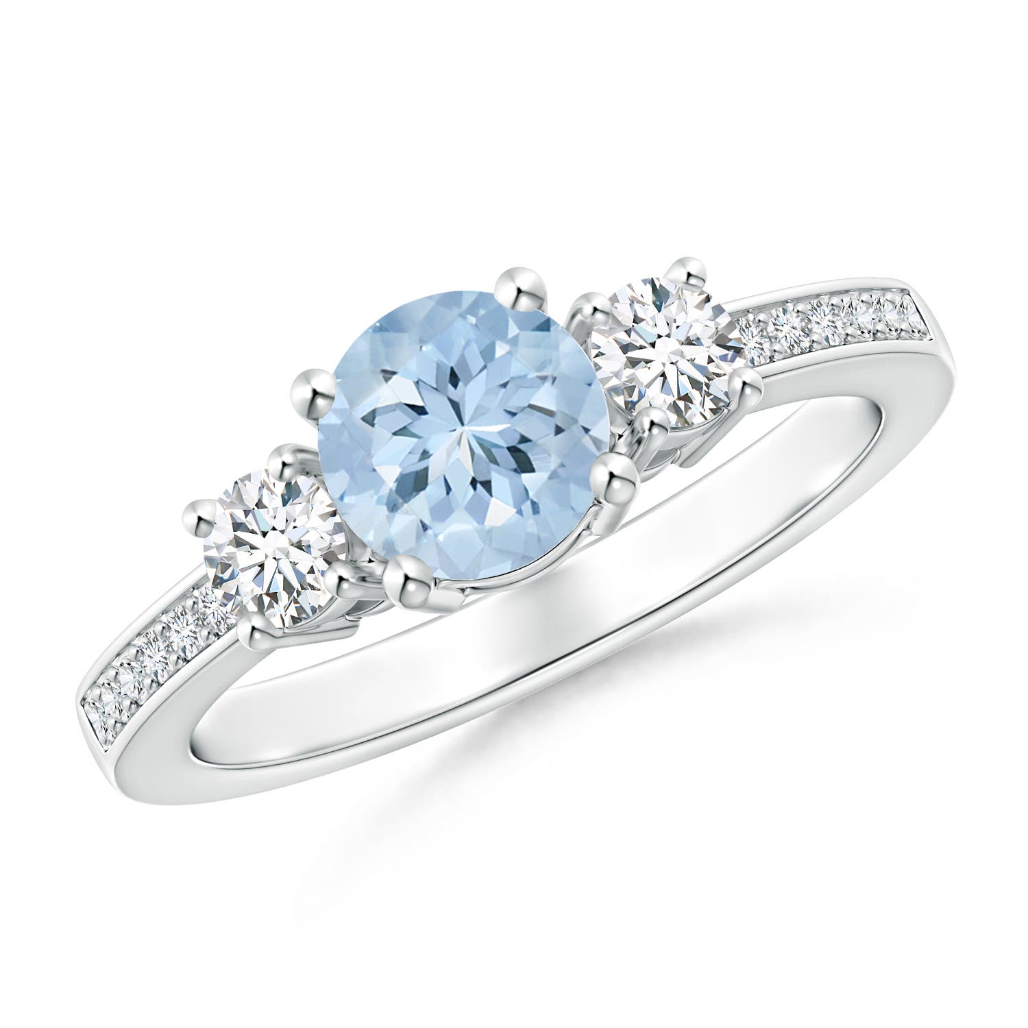 AA - Aquamarine / 1.03 CT / 14 KT White Gold