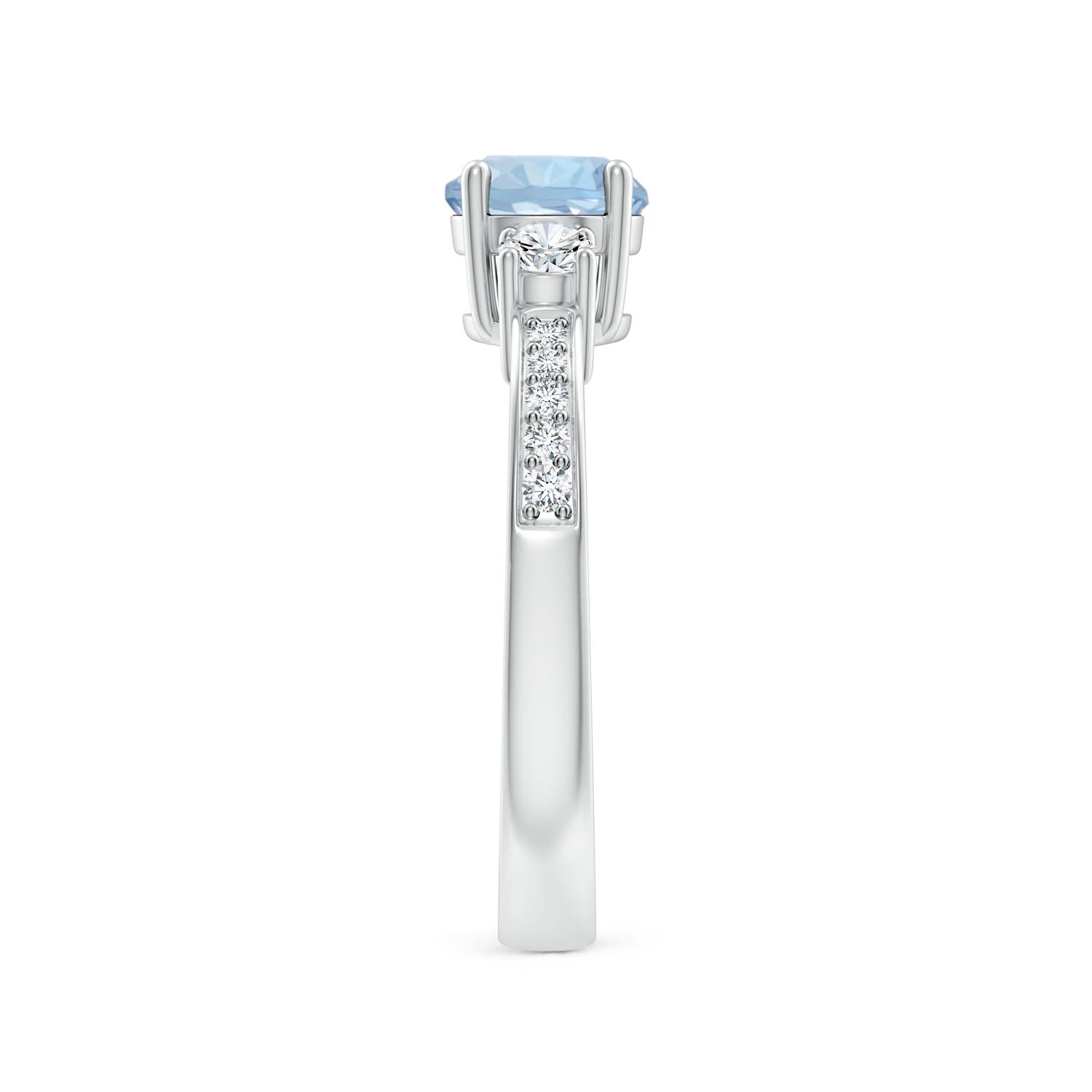 AA - Aquamarine / 1.03 CT / 14 KT White Gold