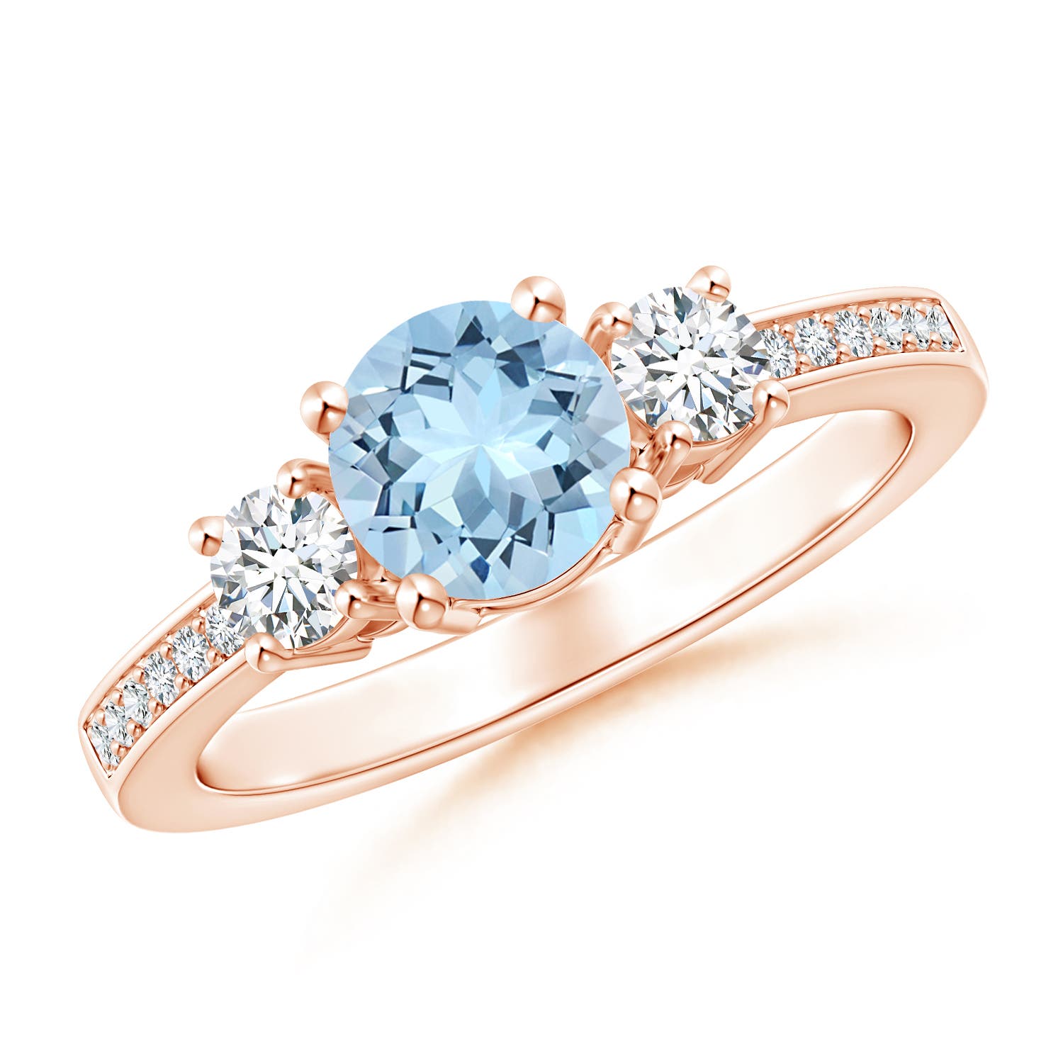 AAA - Aquamarine / 1.03 CT / 14 KT Rose Gold