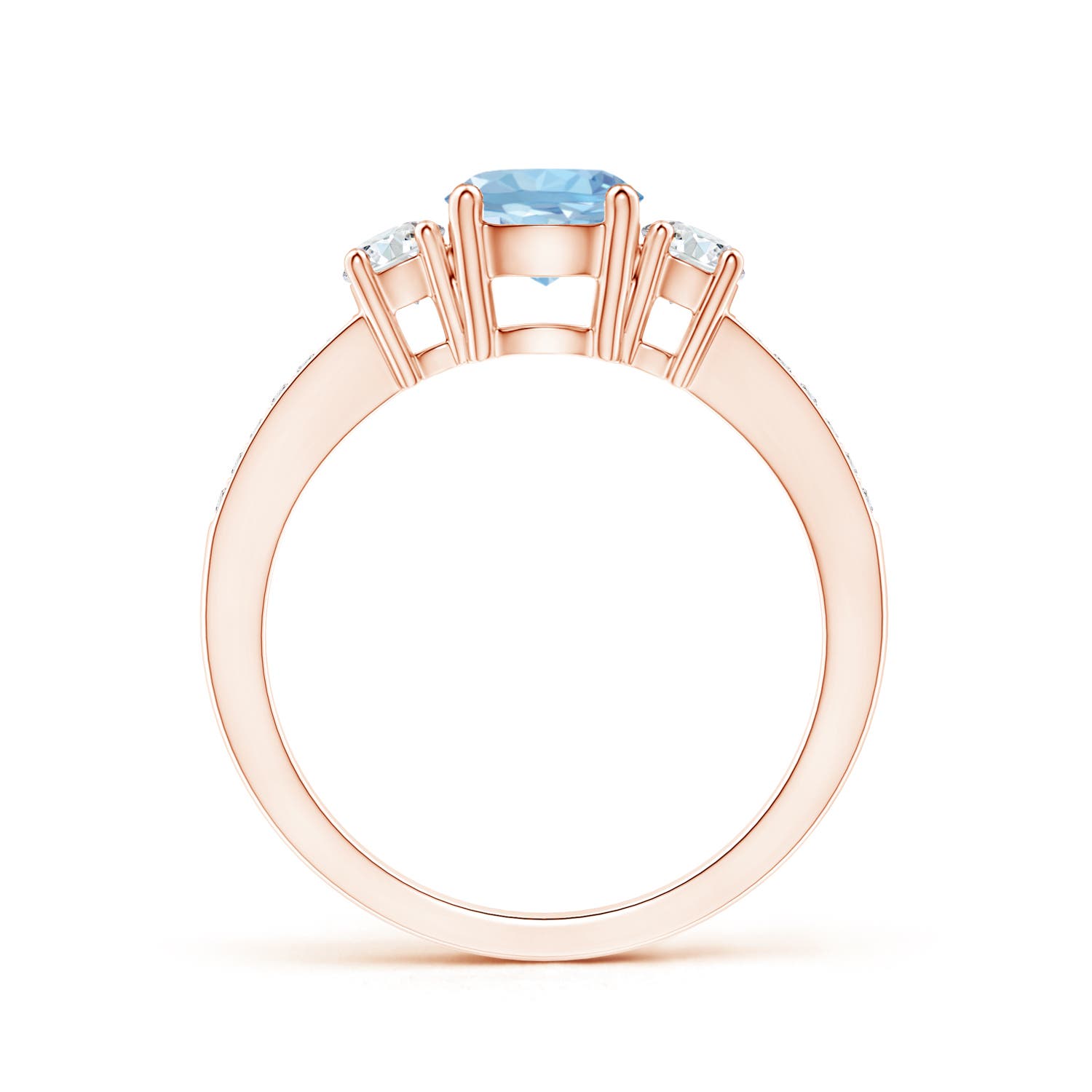 AAA - Aquamarine / 1.03 CT / 14 KT Rose Gold