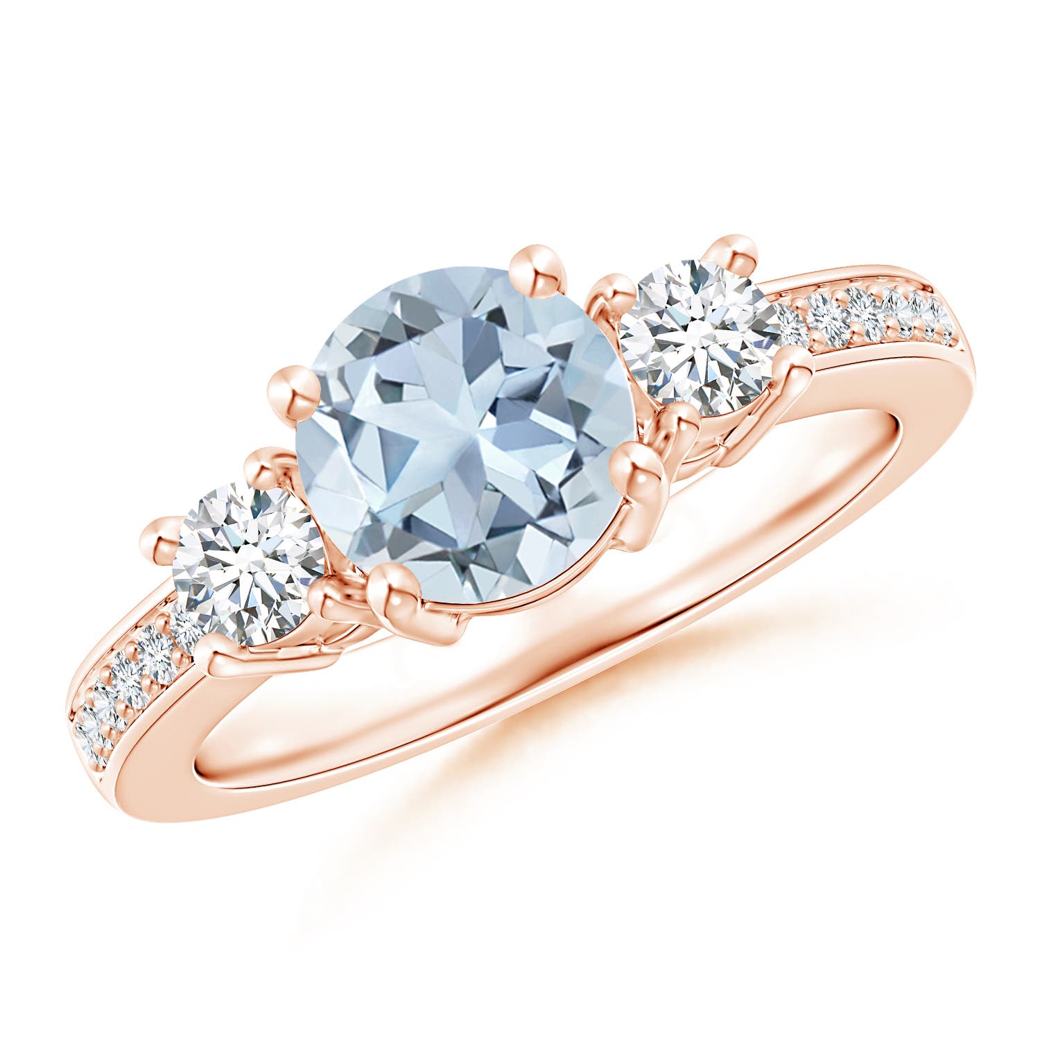 A - Aquamarine / 1.56 CT / 14 KT Rose Gold