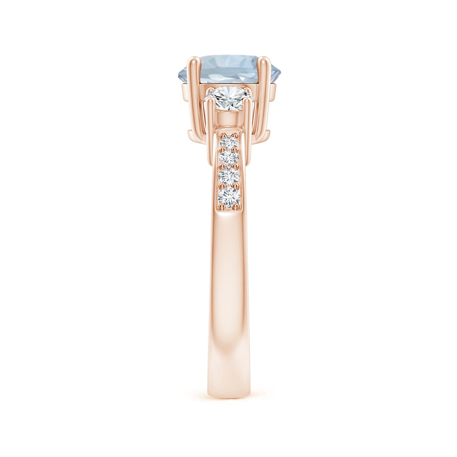 A - Aquamarine / 1.56 CT / 14 KT Rose Gold