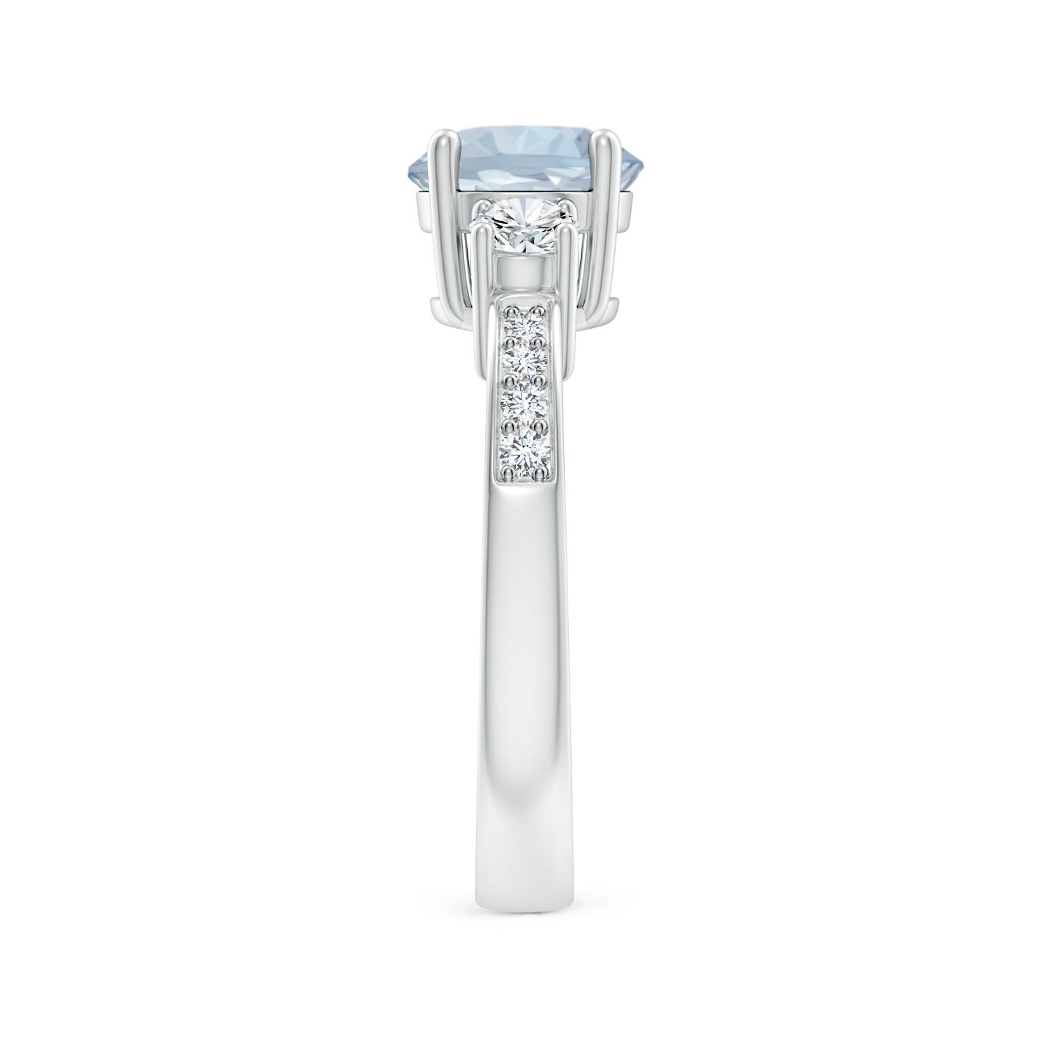 A - Aquamarine / 1.56 CT / 14 KT White Gold