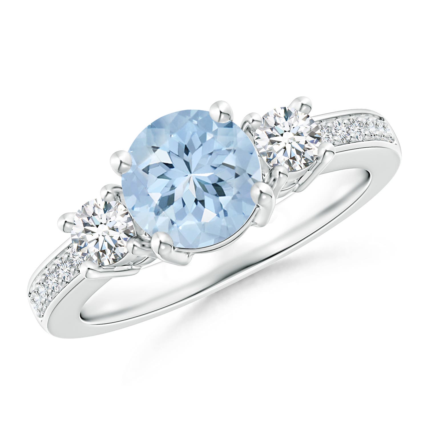 AA - Aquamarine / 1.56 CT / 14 KT White Gold