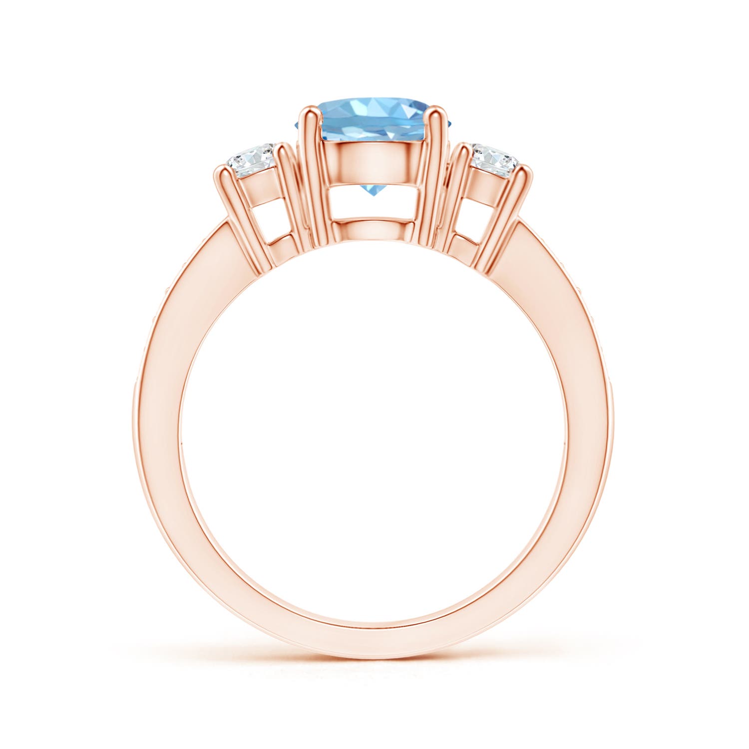 AAAA - Aquamarine / 1.56 CT / 14 KT Rose Gold