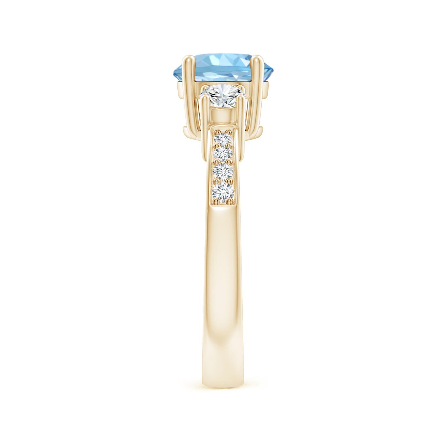 AAAA - Aquamarine / 1.56 CT / 14 KT Yellow Gold