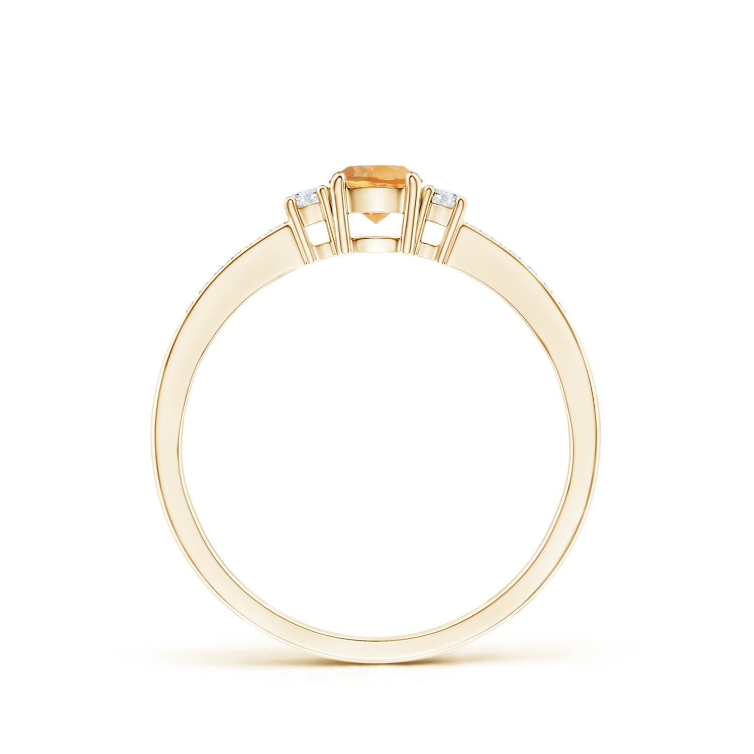 A - Citrine / 0.36 CT / 14 KT Yellow Gold