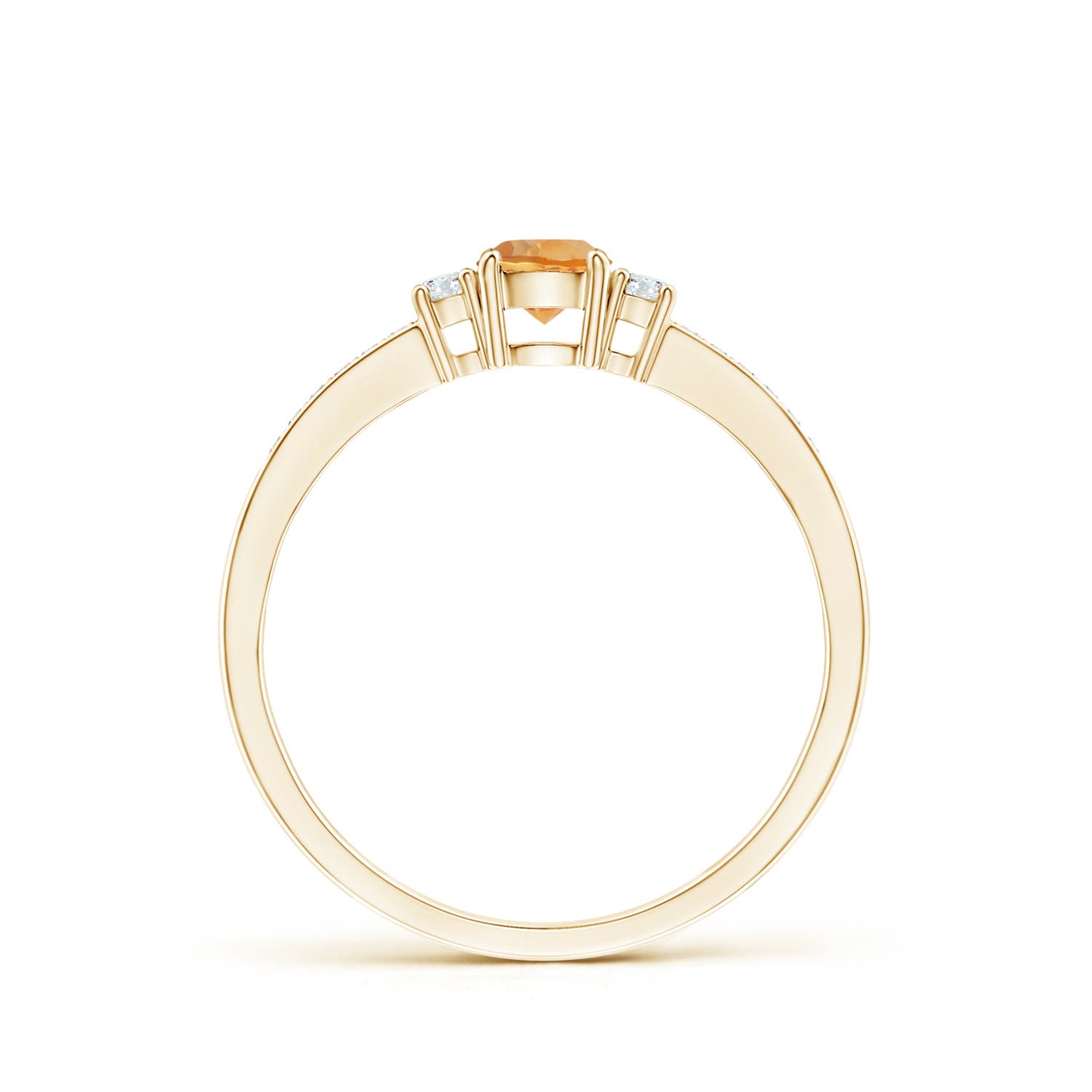 AA - Citrine / 0.36 CT / 14 KT Yellow Gold