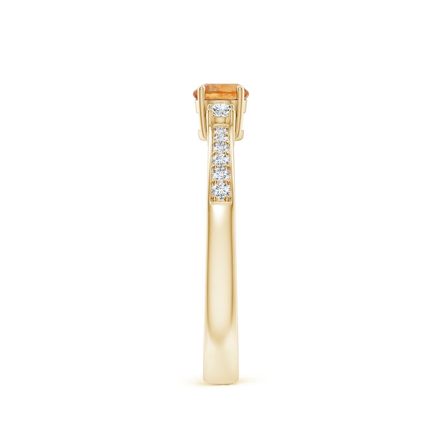 AA - Citrine / 0.36 CT / 14 KT Yellow Gold