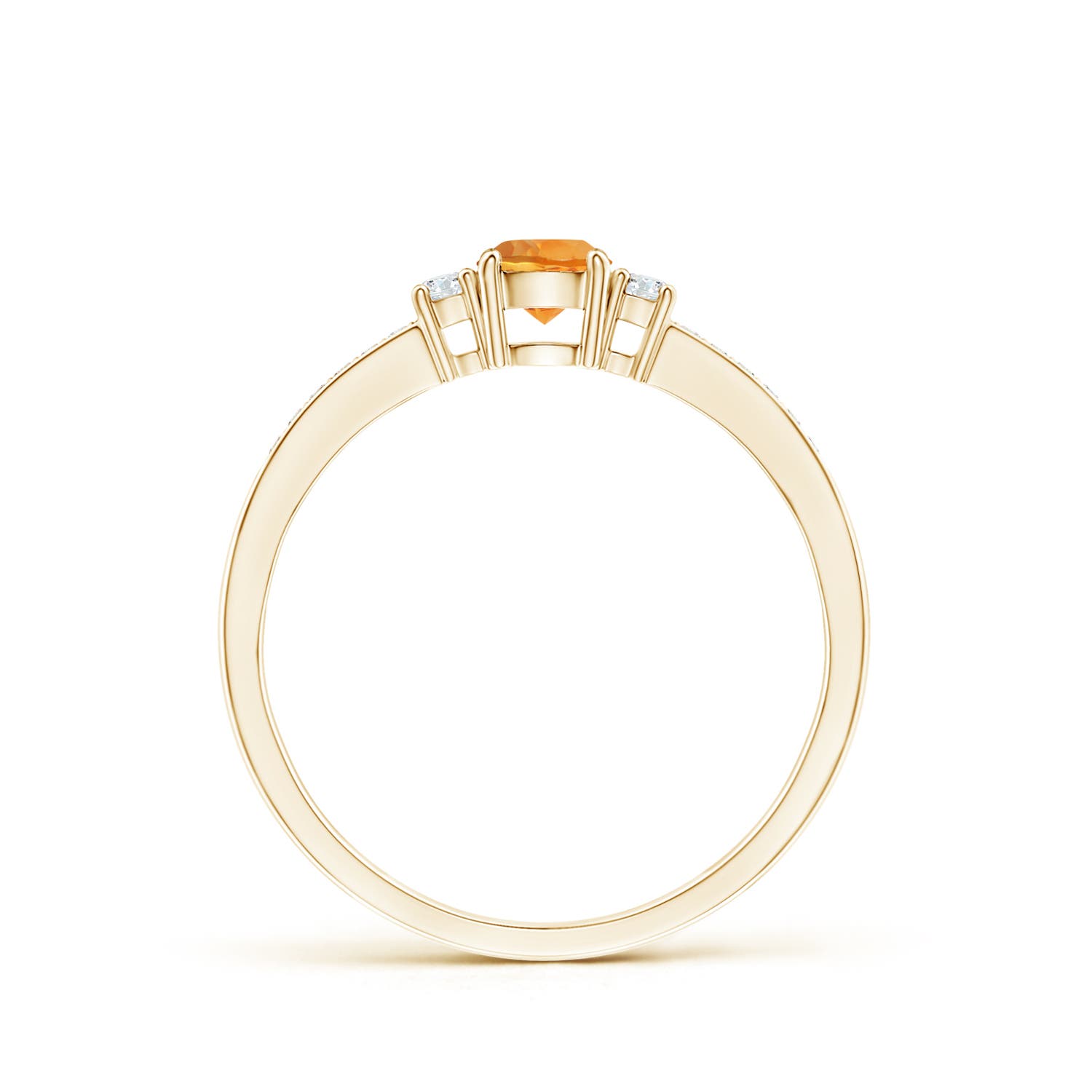 AAA - Citrine / 0.36 CT / 14 KT Yellow Gold