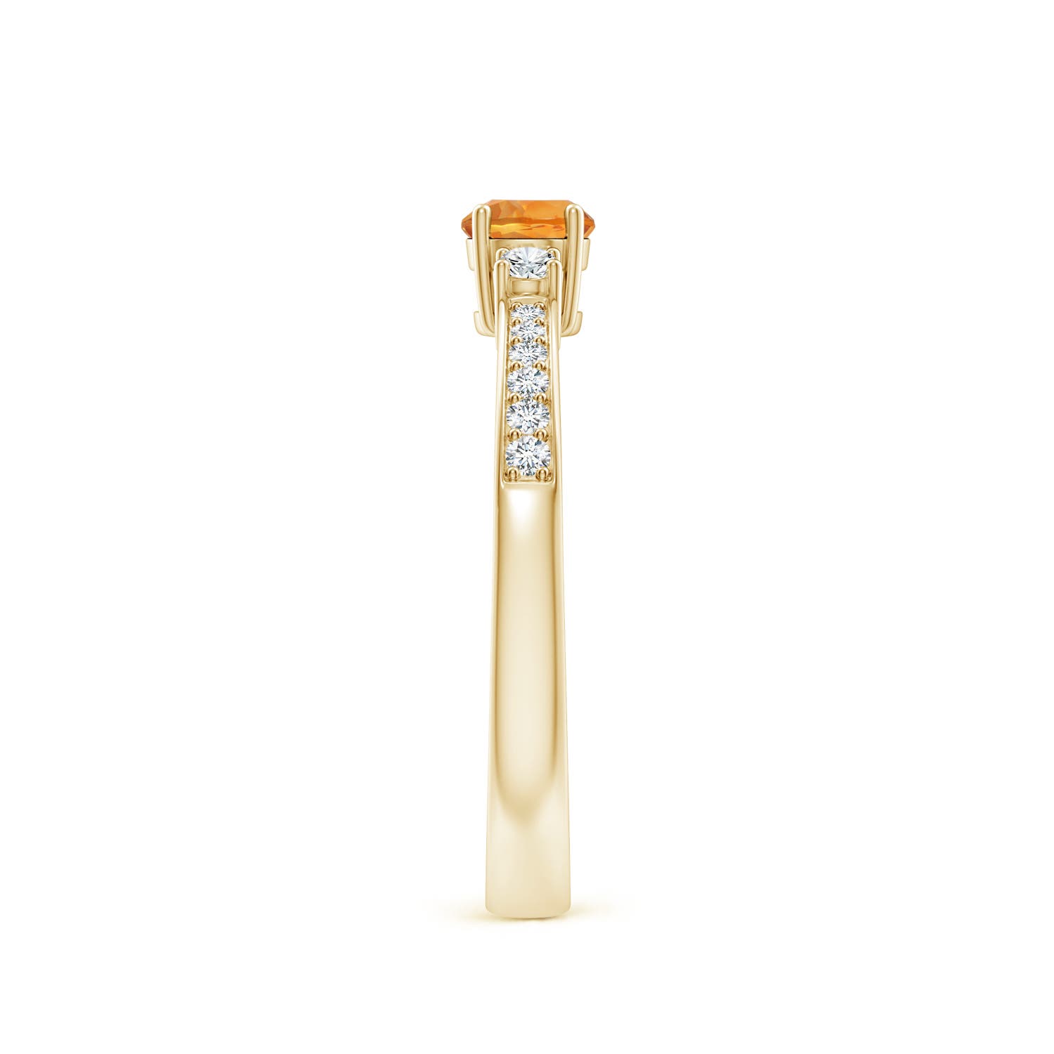 AAA - Citrine / 0.36 CT / 14 KT Yellow Gold