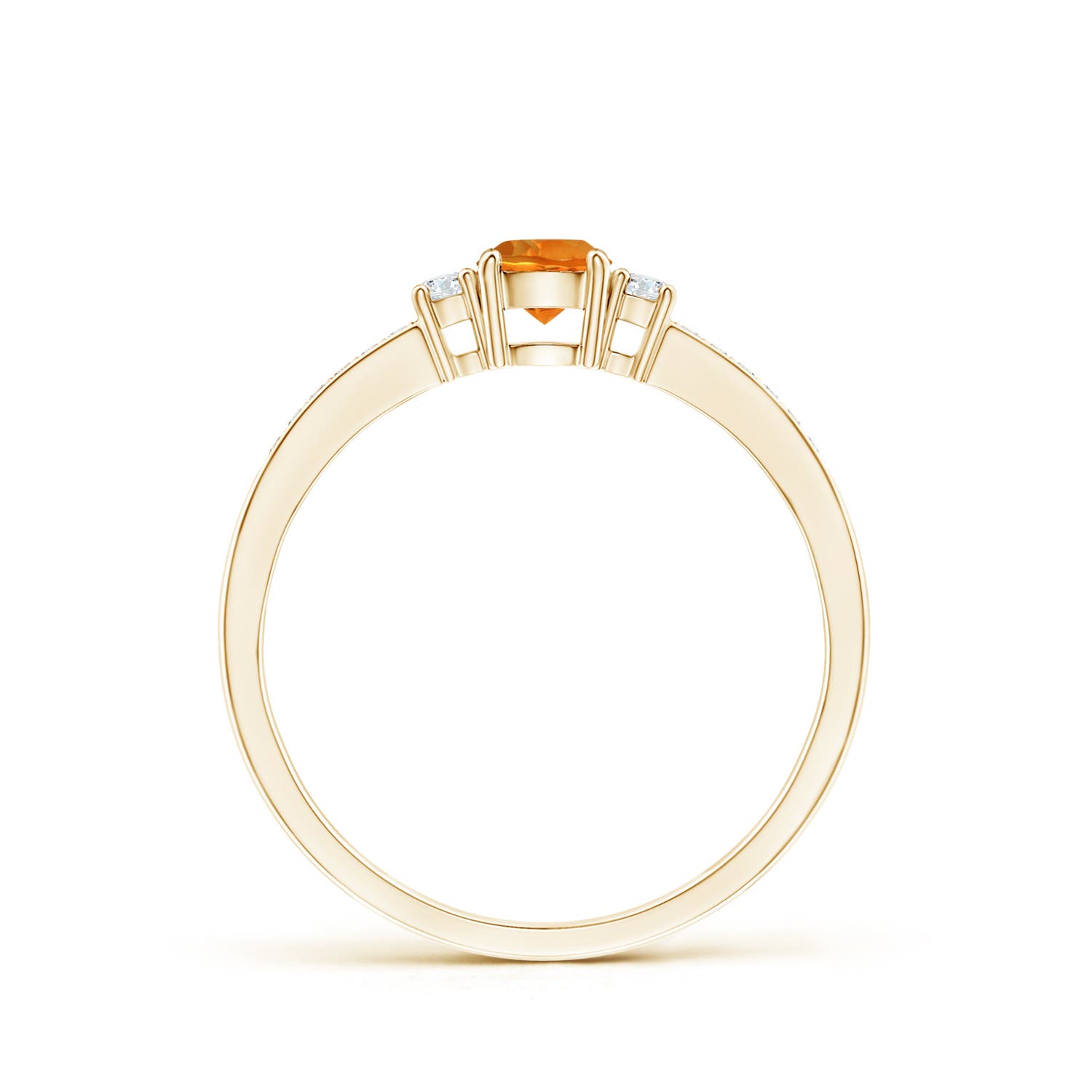 AAAA - Citrine / 0.36 CT / 14 KT Yellow Gold