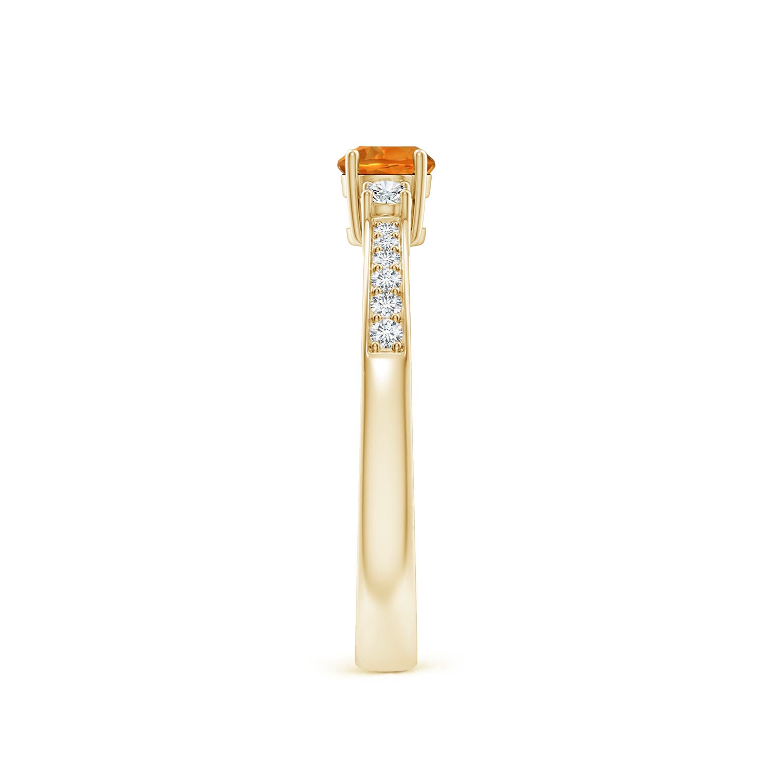 AAAA - Citrine / 0.36 CT / 14 KT Yellow Gold